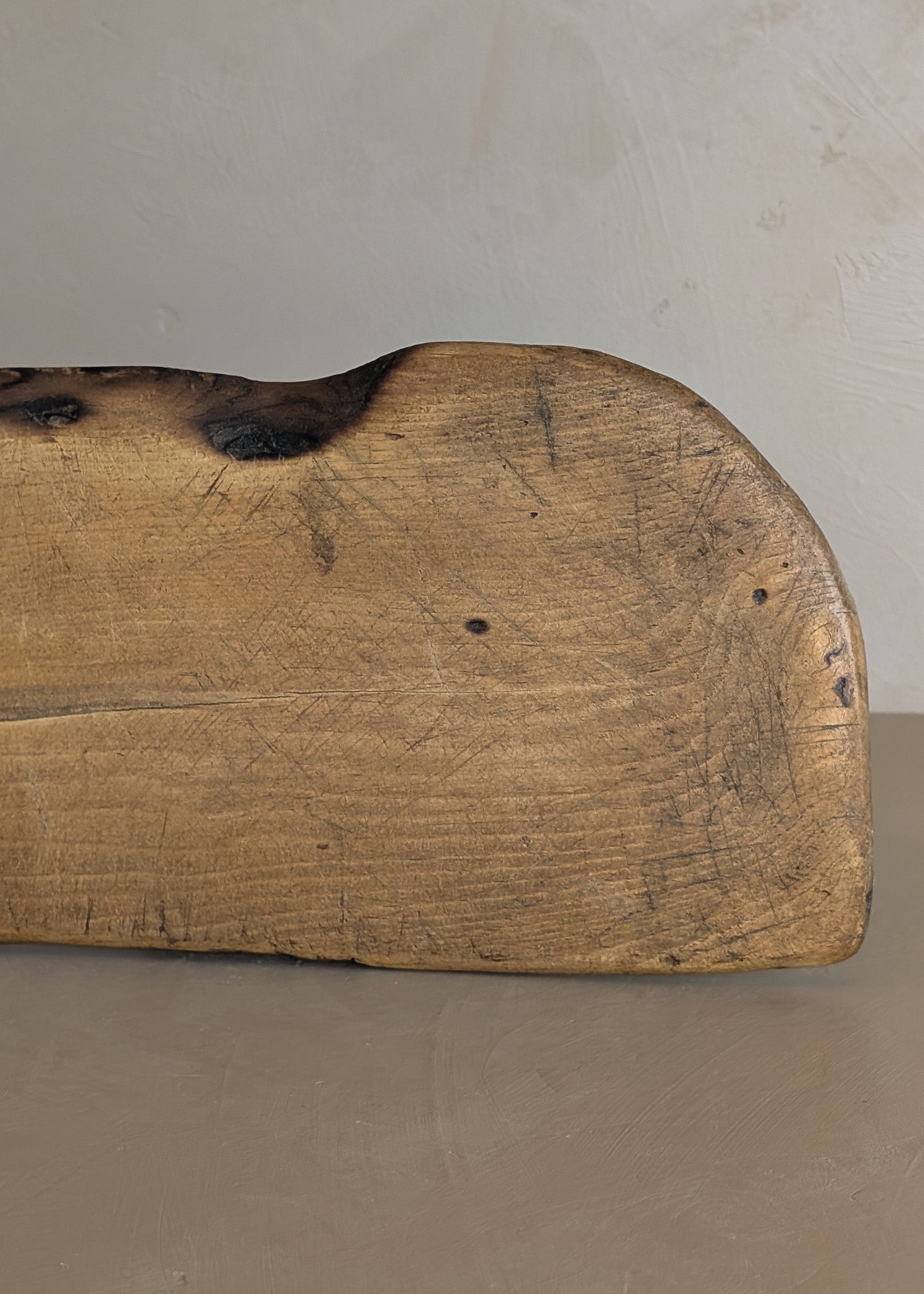 Small Vintage Turkish Wooden Breadboard #7 - 17-1/4" Length