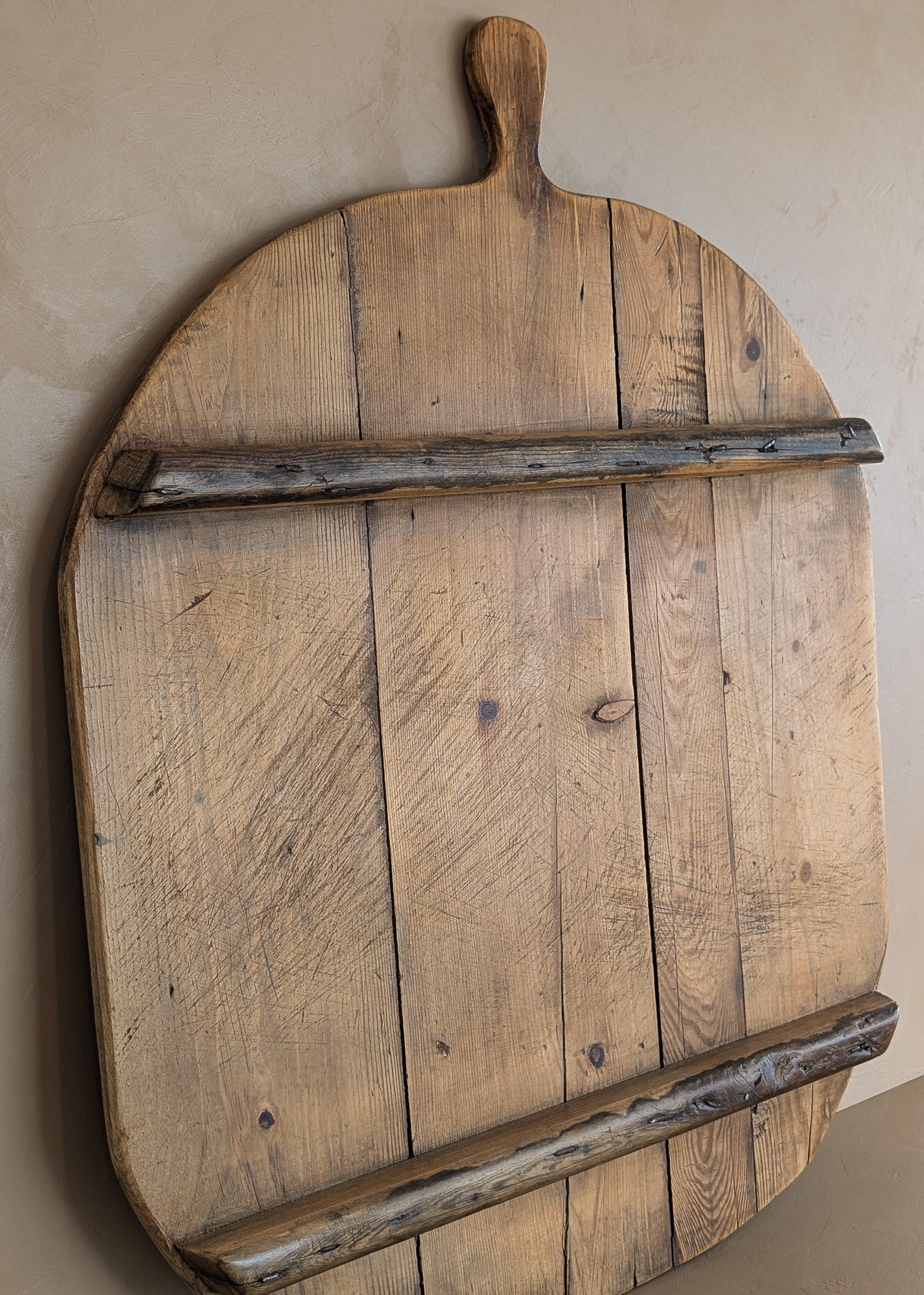 Extra Large Vintage Turkish Breadboard with Riser Feet #17 - 31" Length