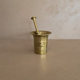 Vintage Brass Pharmacy Mortar and Pestle