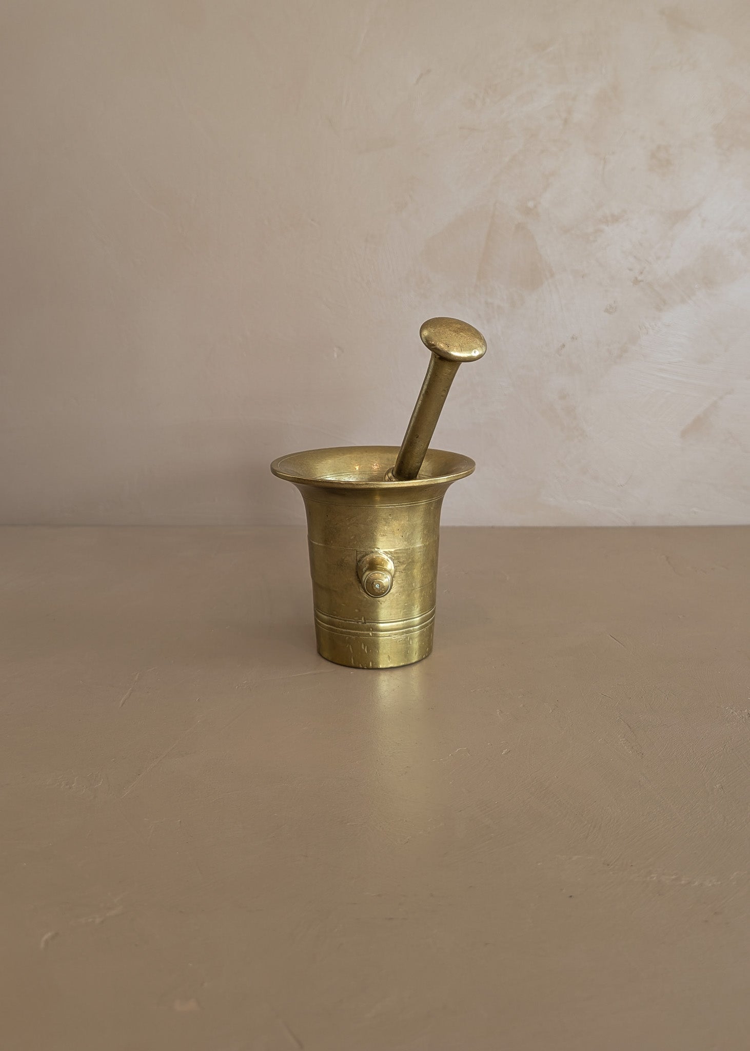 Vintage Brass Pharmacy Mortar and Pestle