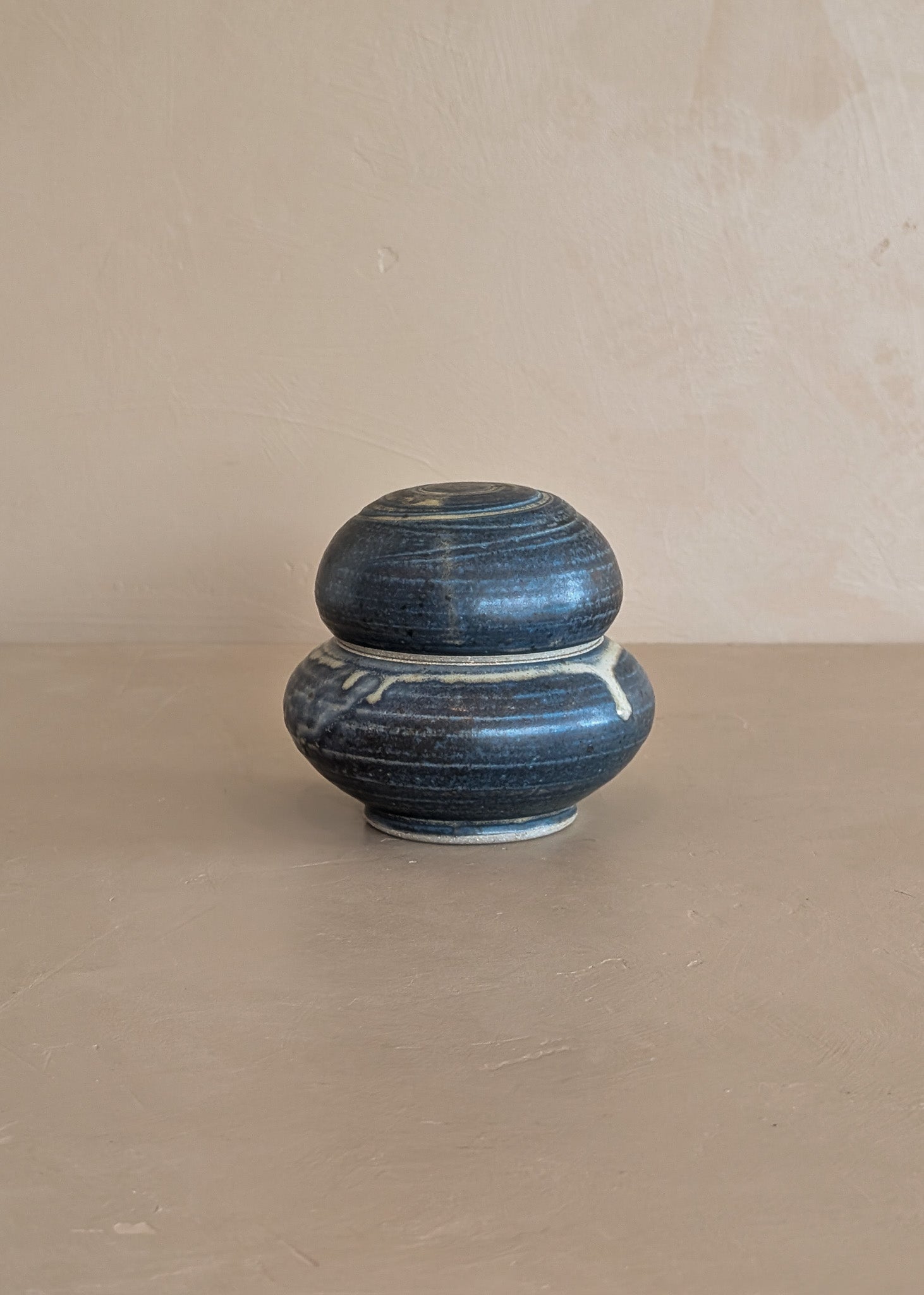 Blue Studio Pottery Cairn Lidded Vessel