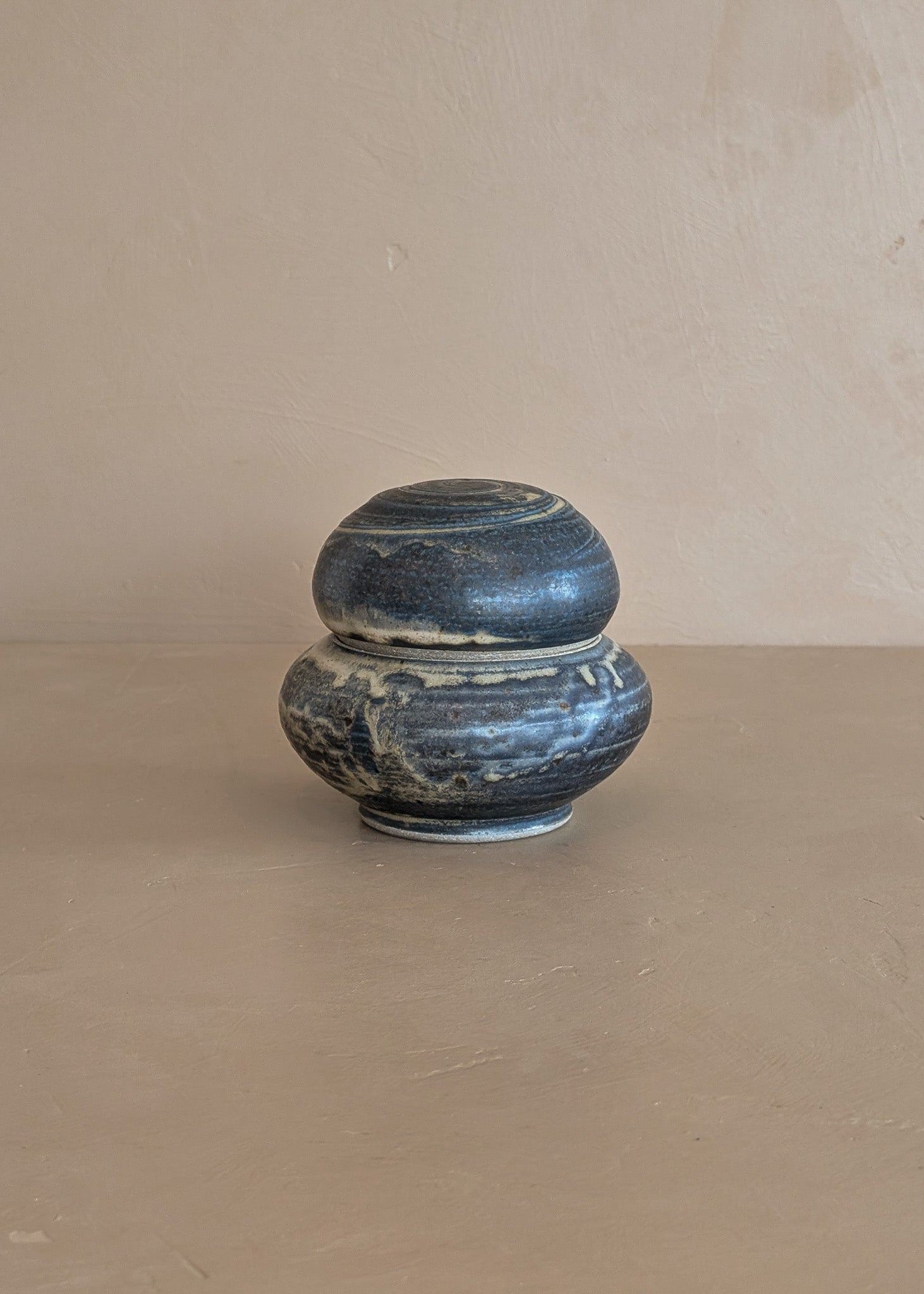 Blue Studio Pottery Cairn Lidded Vessel