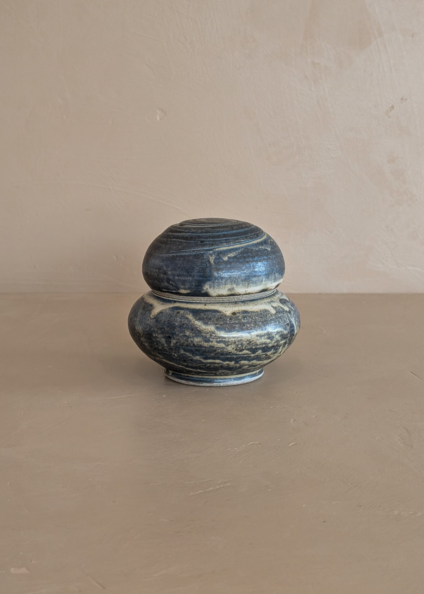 Blue Studio Pottery Cairn Lidded Vessel