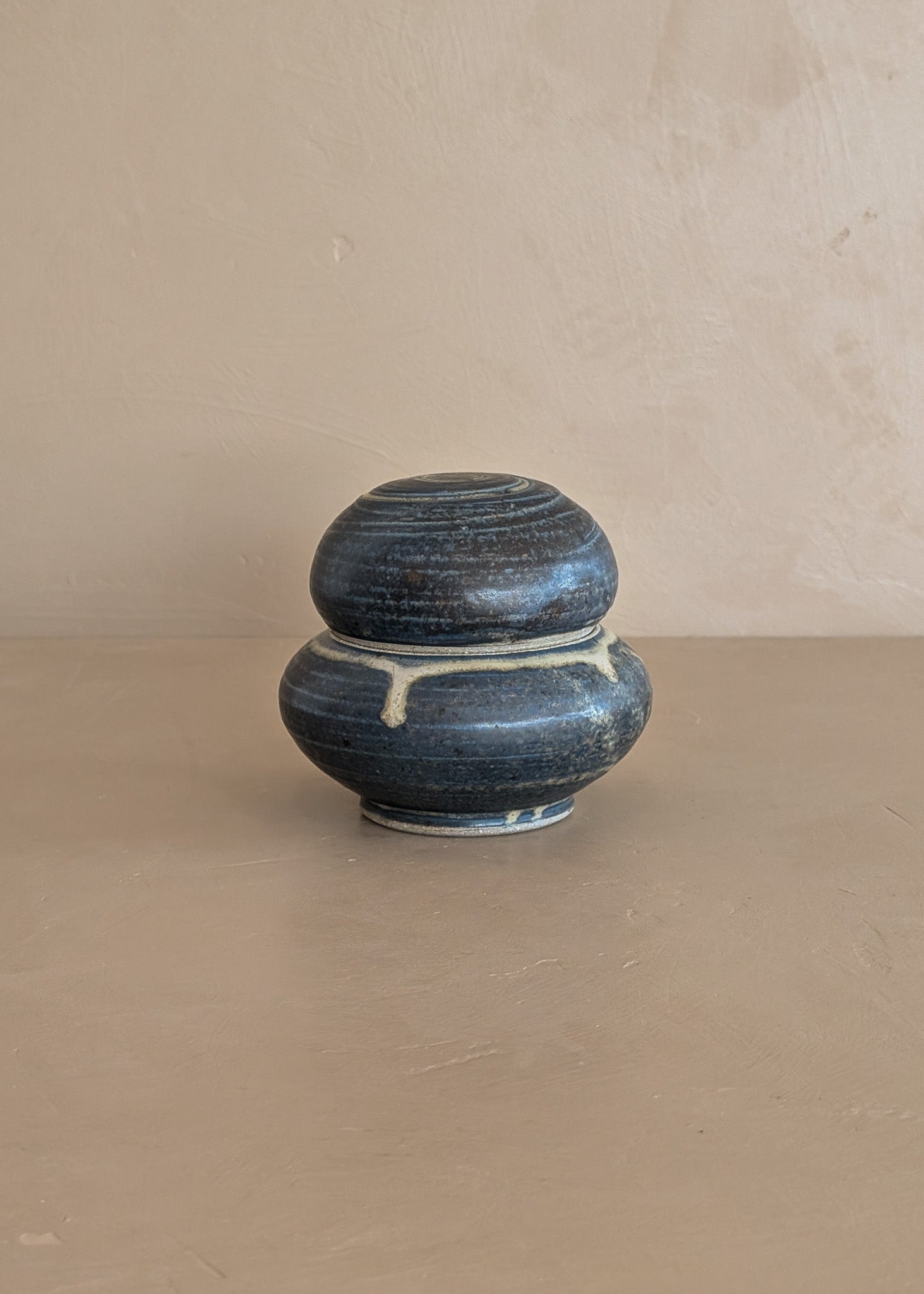 Blue Studio Pottery Cairn Lidded Vessel