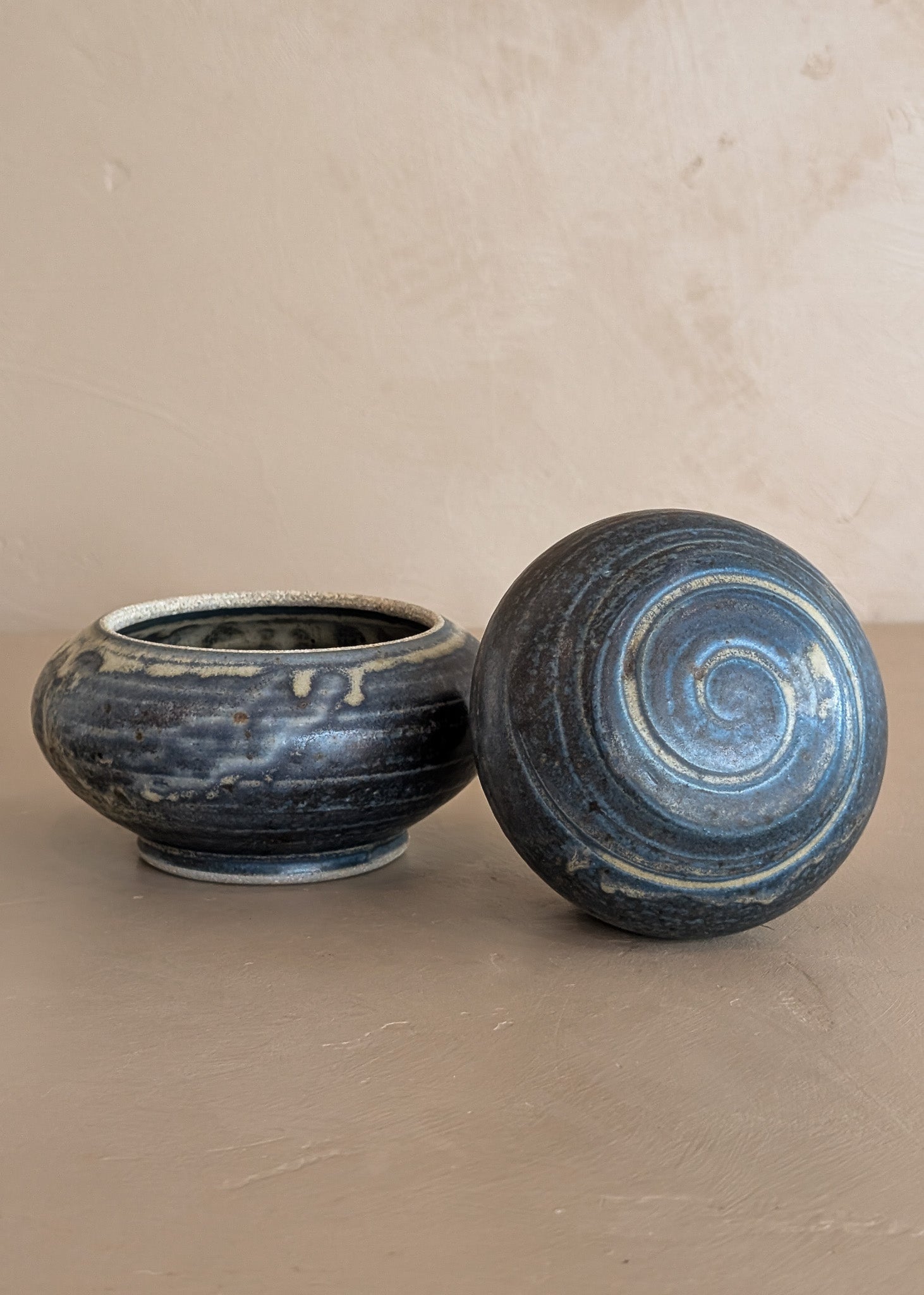 Blue Studio Pottery Cairn Lidded Vessel