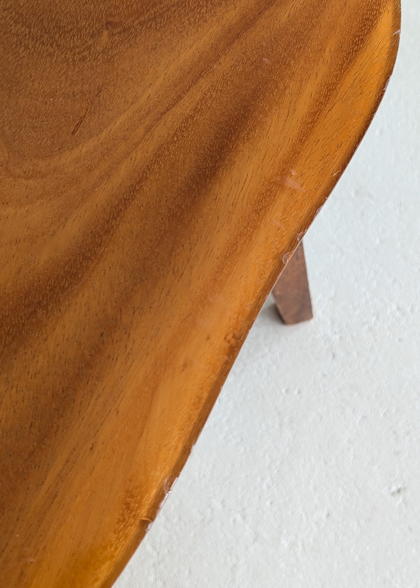 Pair of Vintage Handmade Wooden Freeform Biomorphic Side Tables