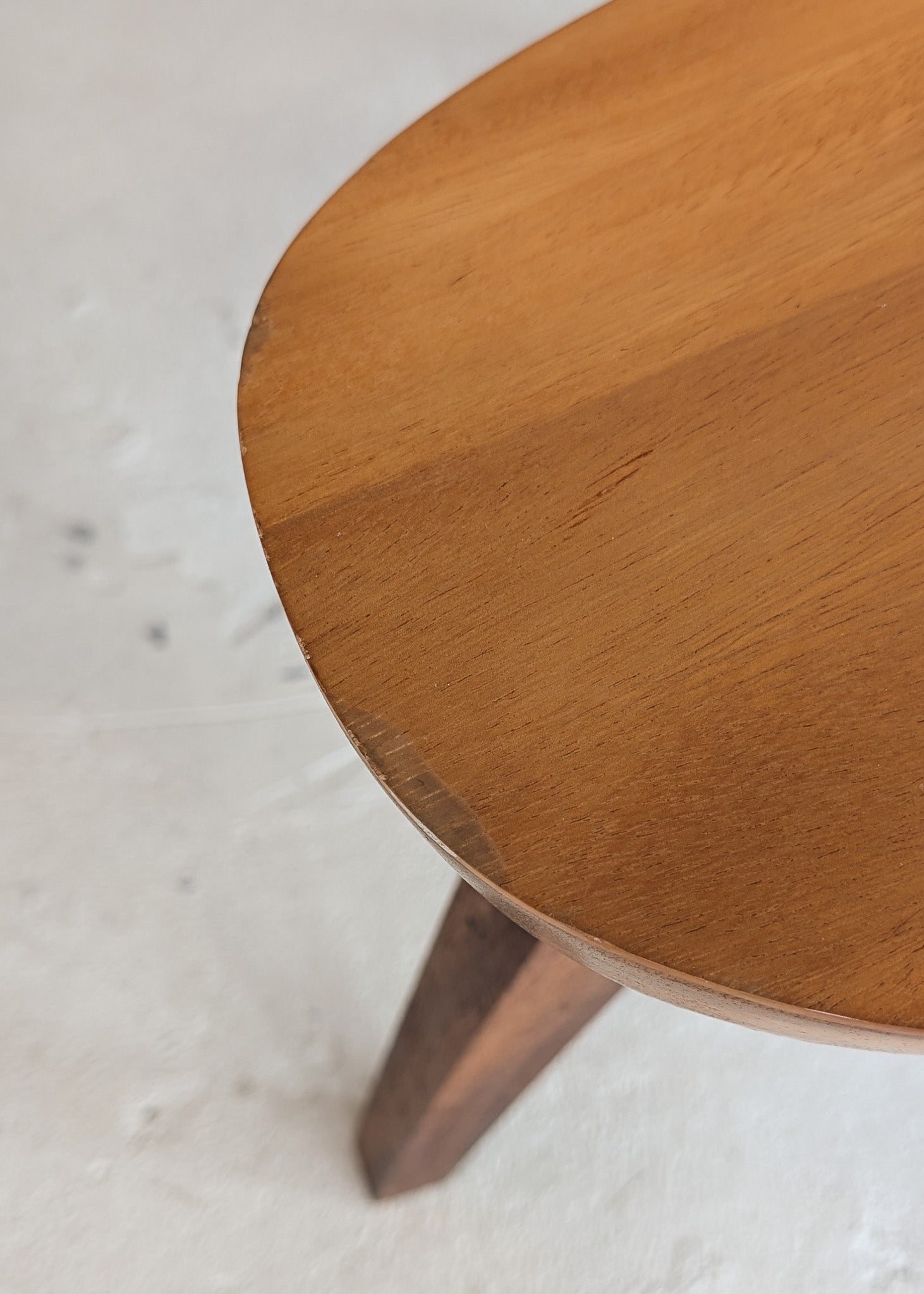 Pair of Vintage Handmade Wooden Freeform Biomorphic Side Tables