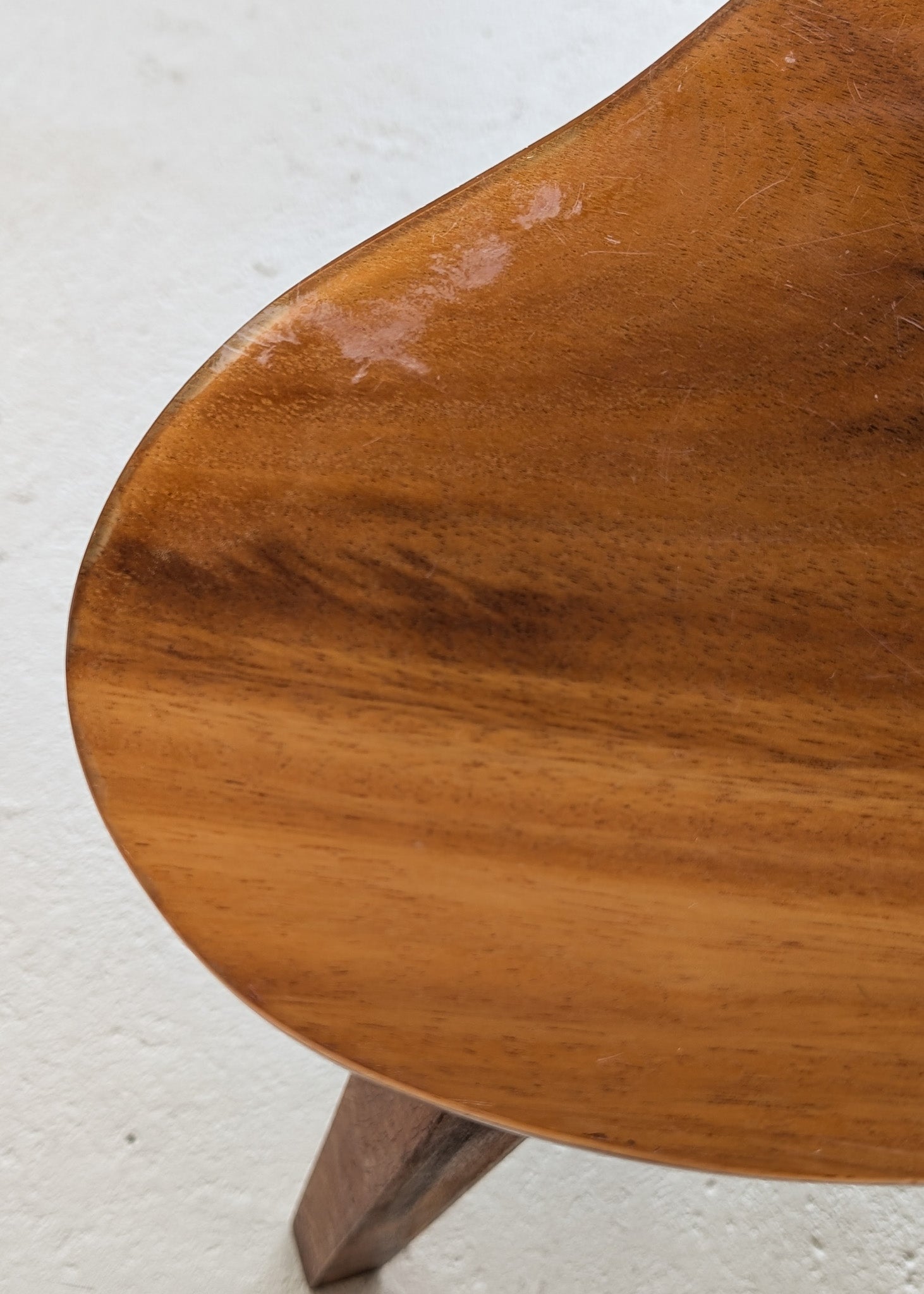 Pair of Vintage Handmade Wooden Freeform Biomorphic Side Tables