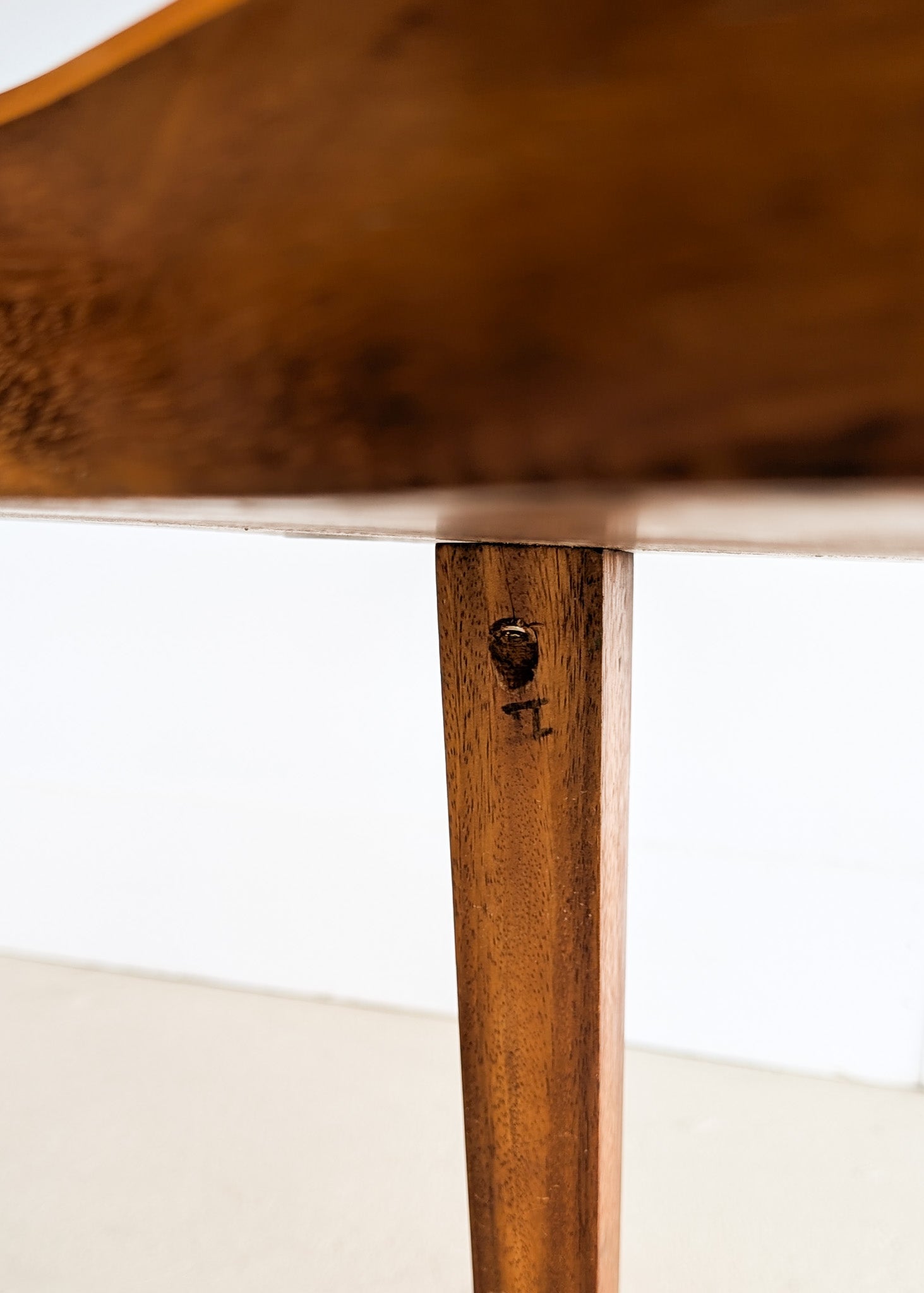 Pair of Vintage Handmade Wooden Freeform Biomorphic Side Tables