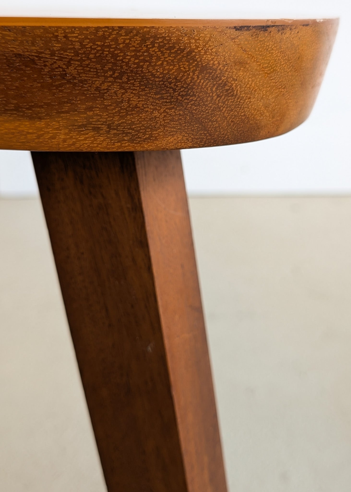 Pair of Vintage Handmade Wooden Freeform Biomorphic Side Tables