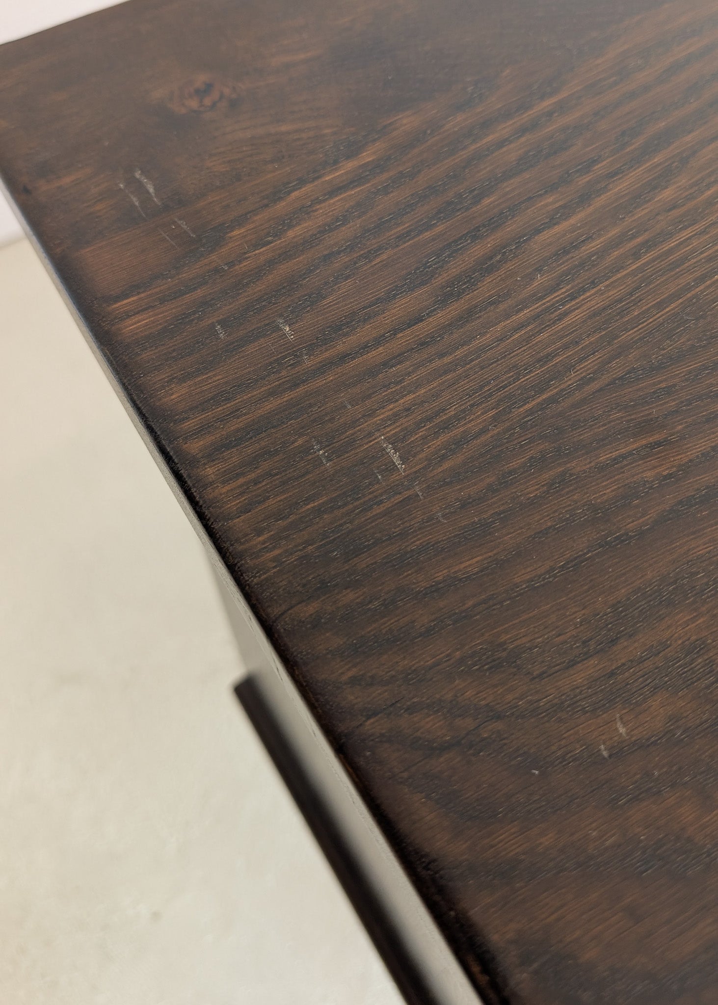 Vintage Dark Danish Oak Hundstrup Møbelfabrik Henning Kjærnulf-Style Sideboard with Skeleton Key