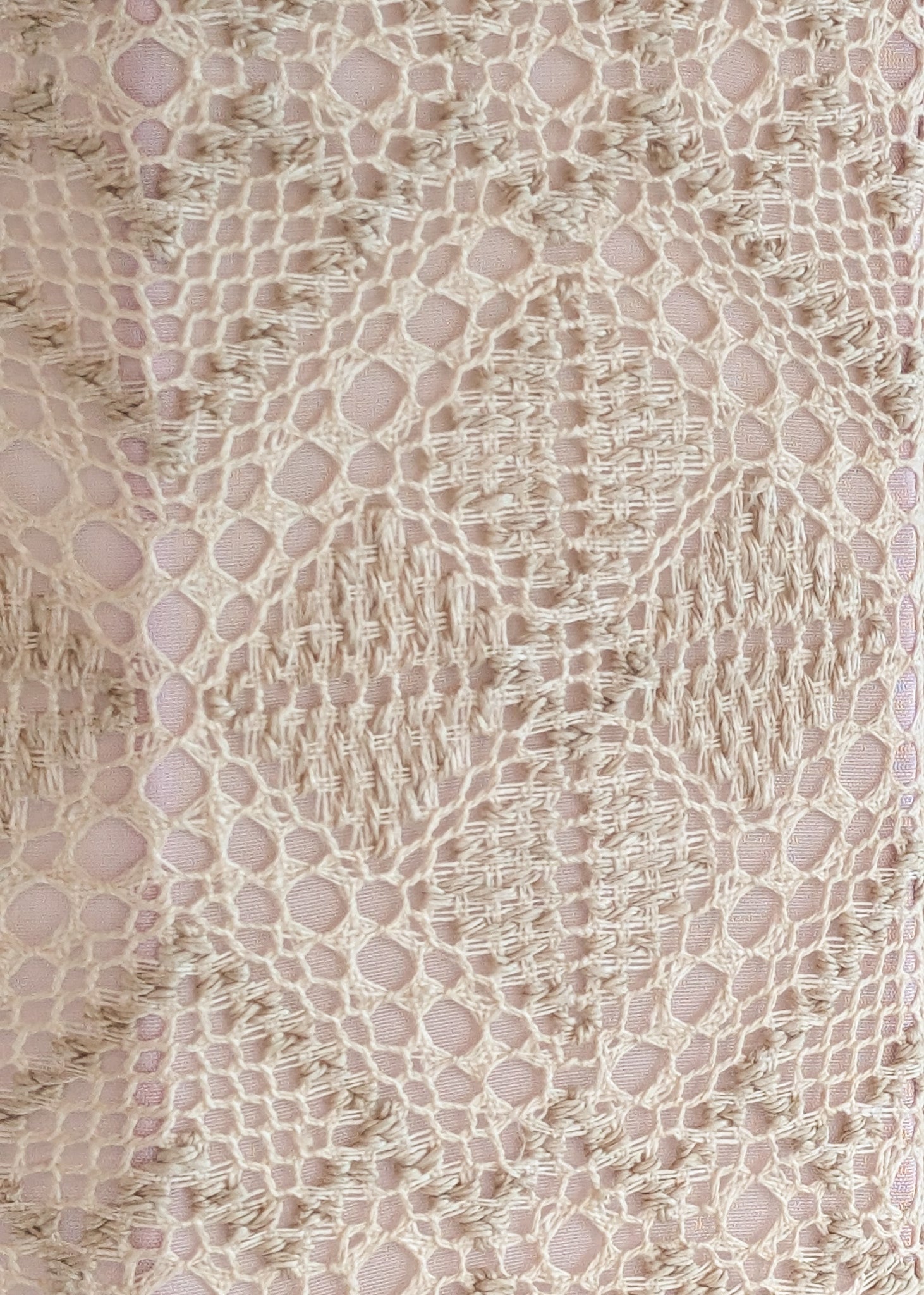 Pair of Vintage Swedish Crocheted Plug-In Wall Sconces