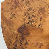 Vintage Burl Wood Console or Tall Side Table with Burl Root Base