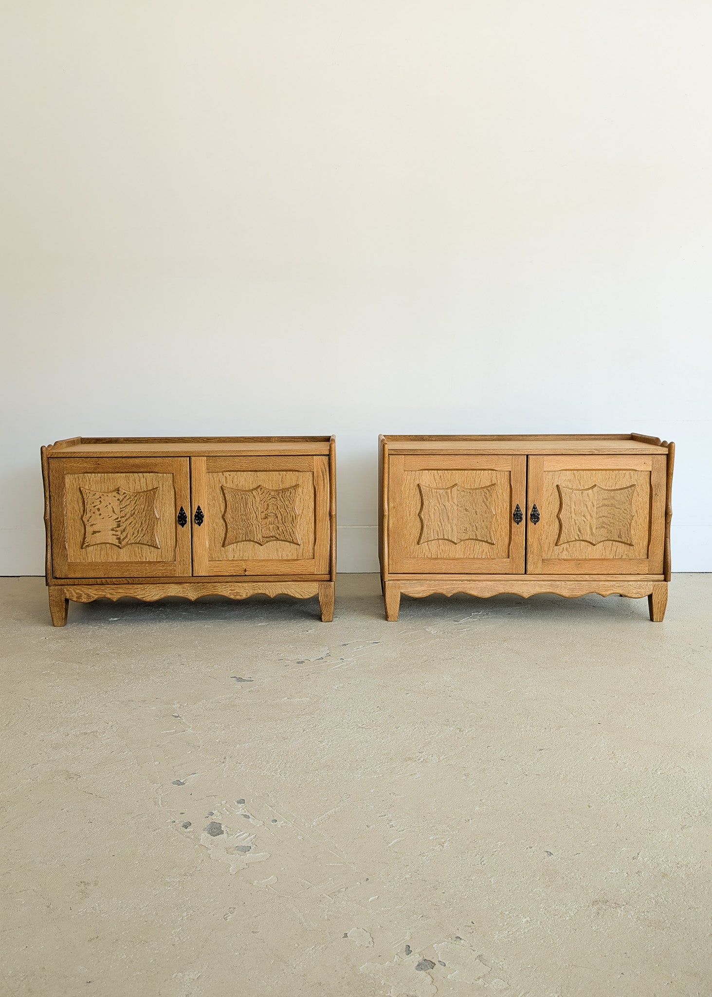 Pair of Vintage Danish Henning Kjærnulf for JK Møbler Quartersawn