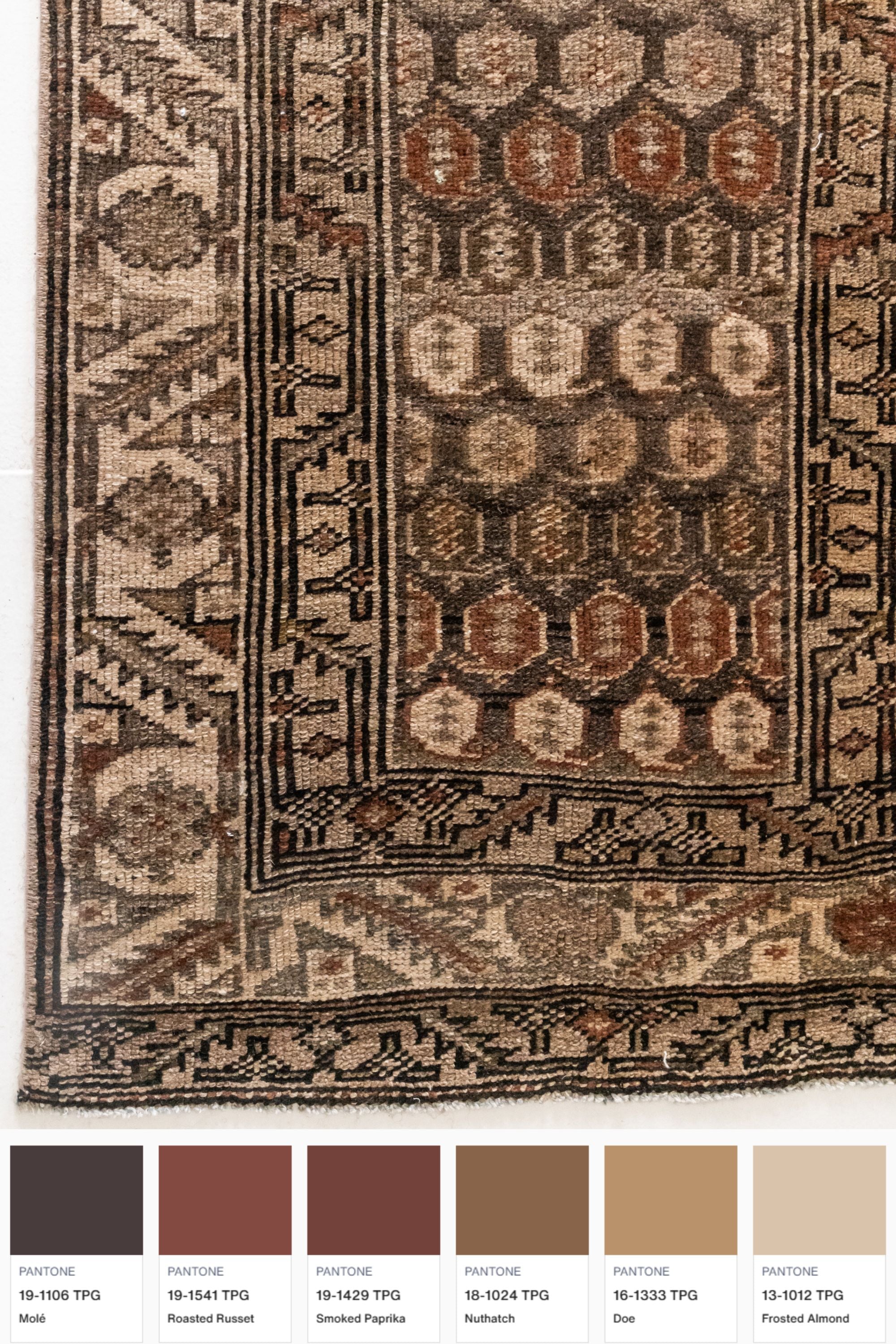 District Loom 1920s Antique Persian Malayer Runner Rug 2'7" x 15'5"