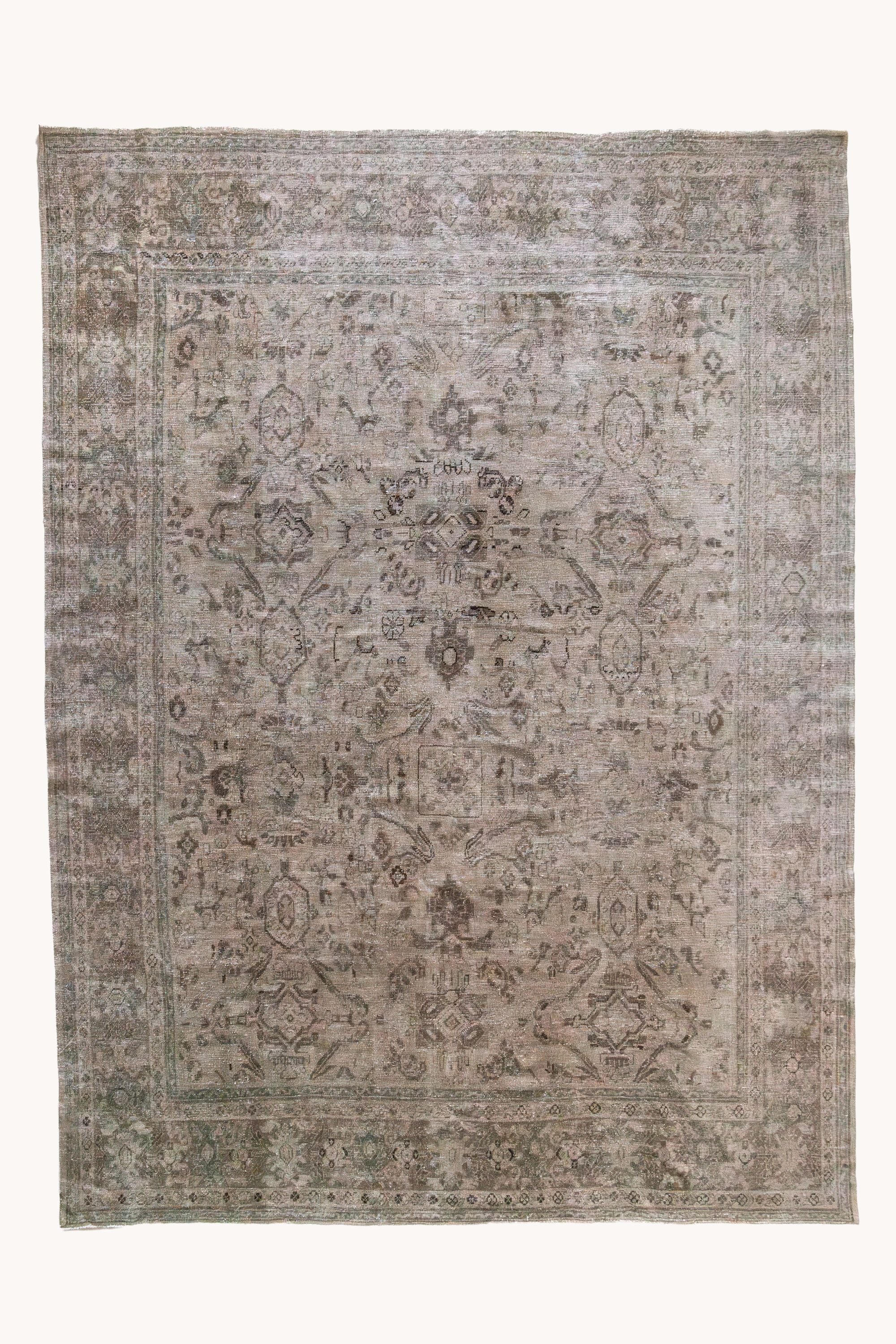 District Loom 1920s Antique Persian Mahal Area Rug 9'9" x 12'6"
