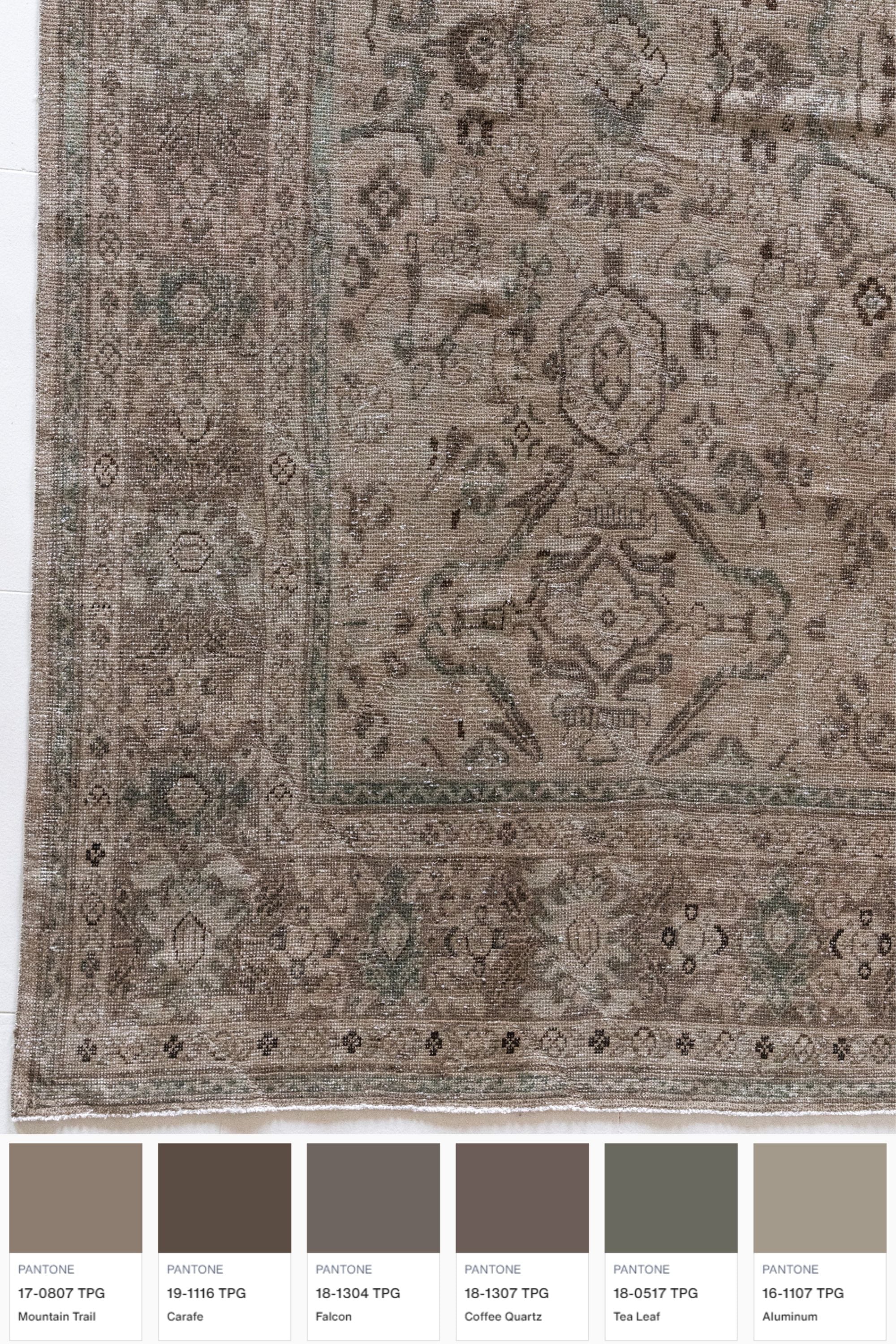 District Loom 1920s Antique Persian Mahal Area Rug 9'9" x 12'6"