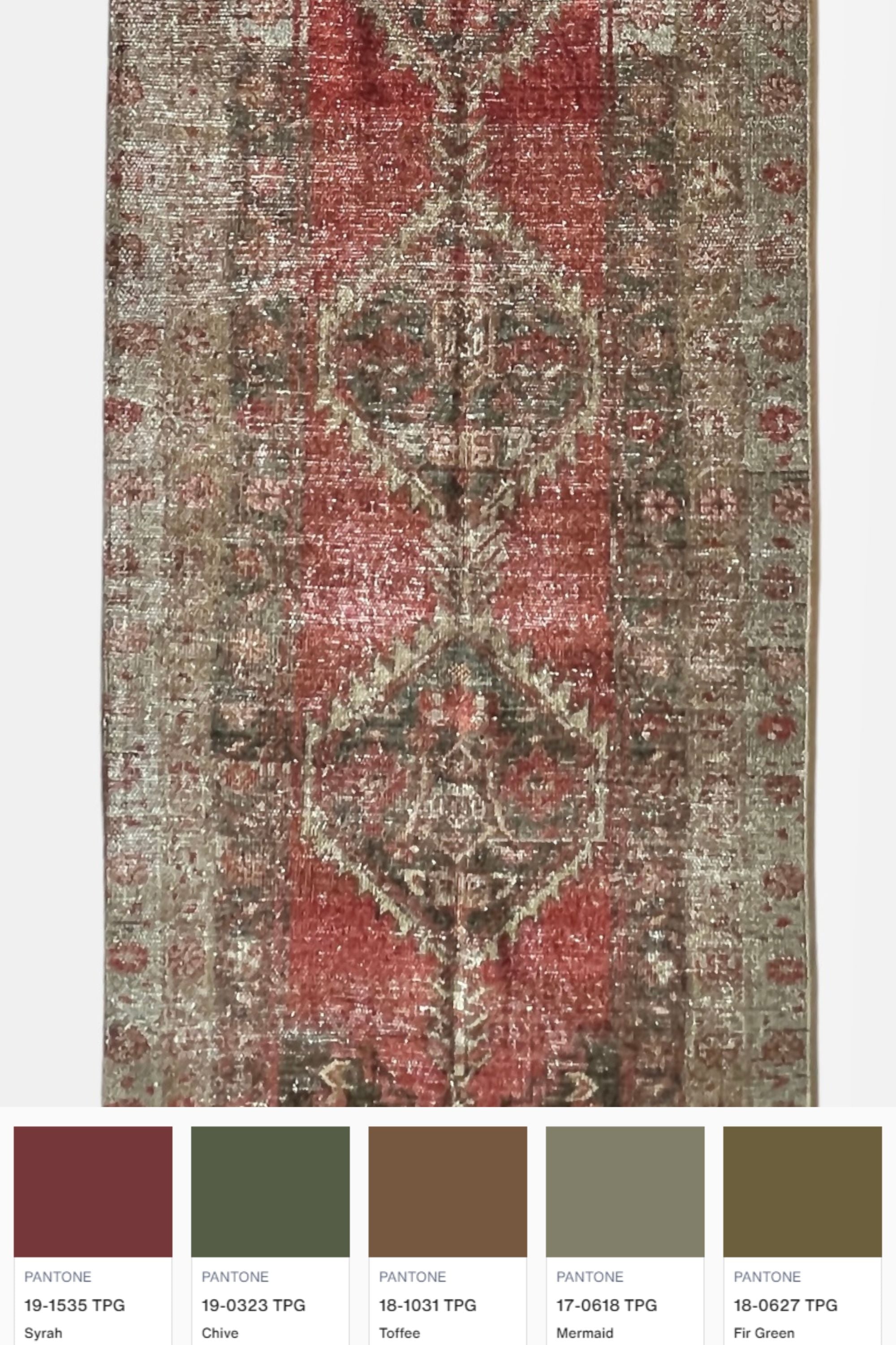 District Loom 1920s Antique Persian Heriz Karaja Runner Rug 2'7" x 10'3"