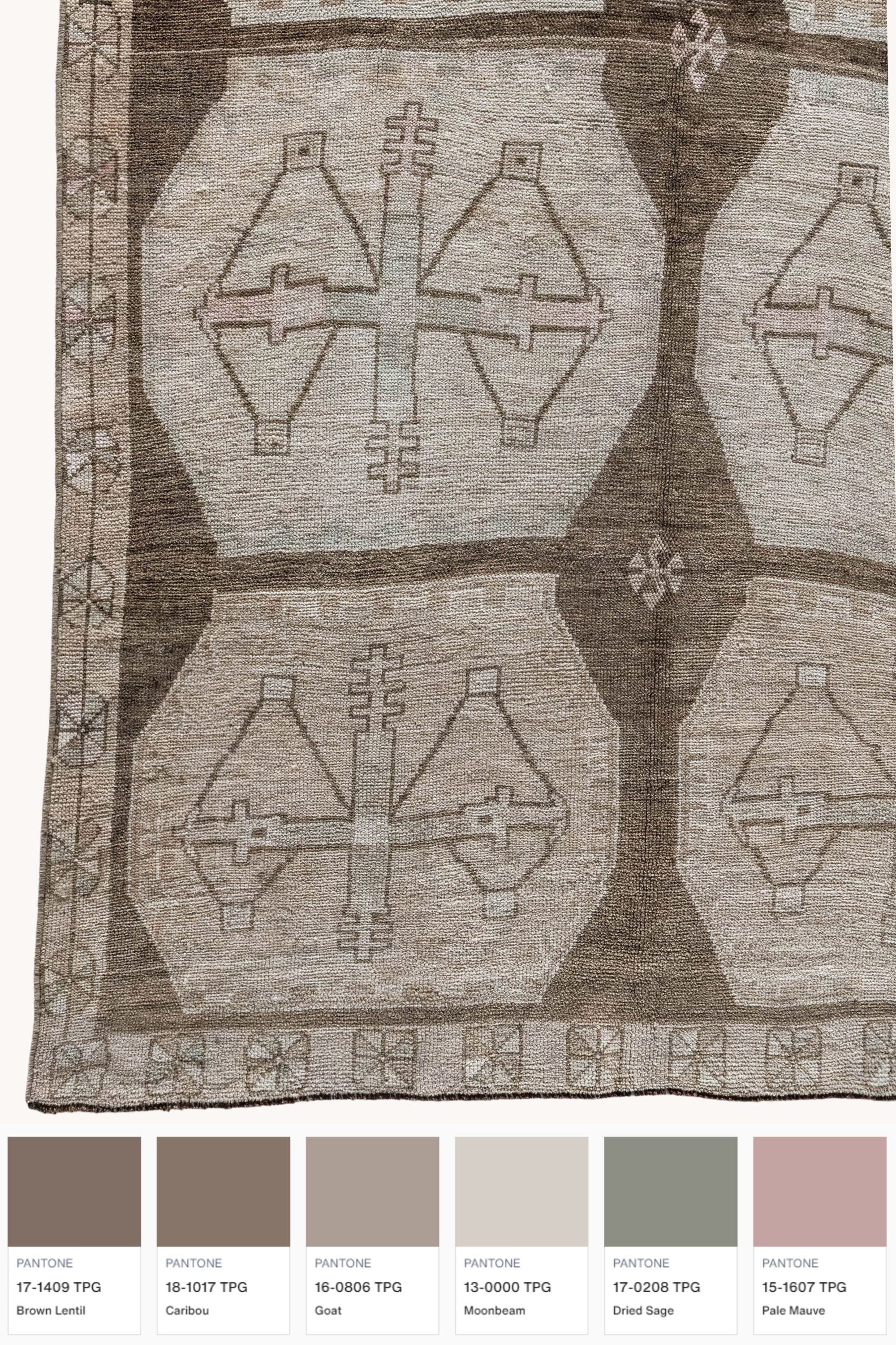 District Loom 1960s Vintage Turkish Kars Wide Runner Rug 5'8" x 13'10"