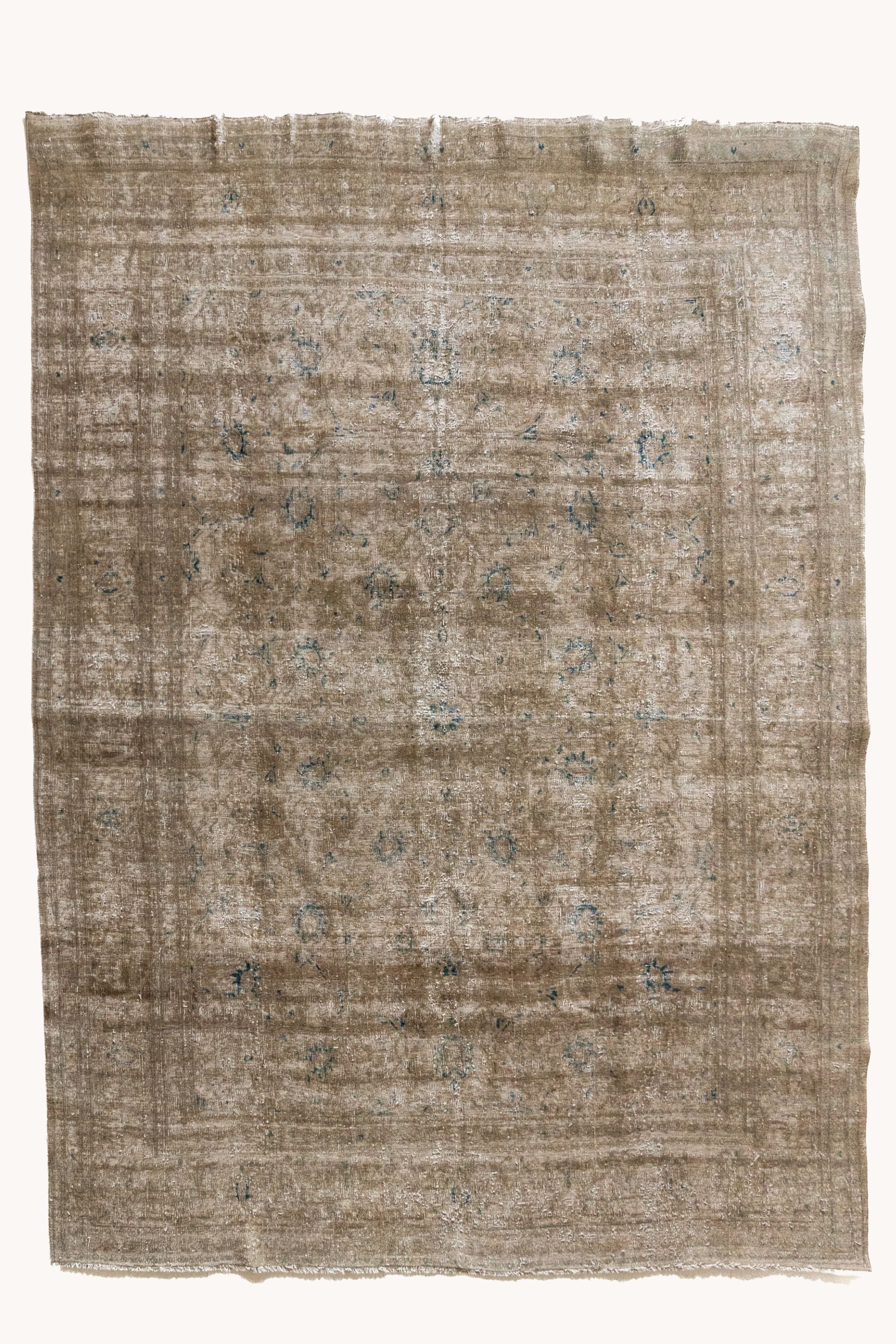 District Loom 1920s Antique Persian Mahal Area Rug 9'2" x 12'