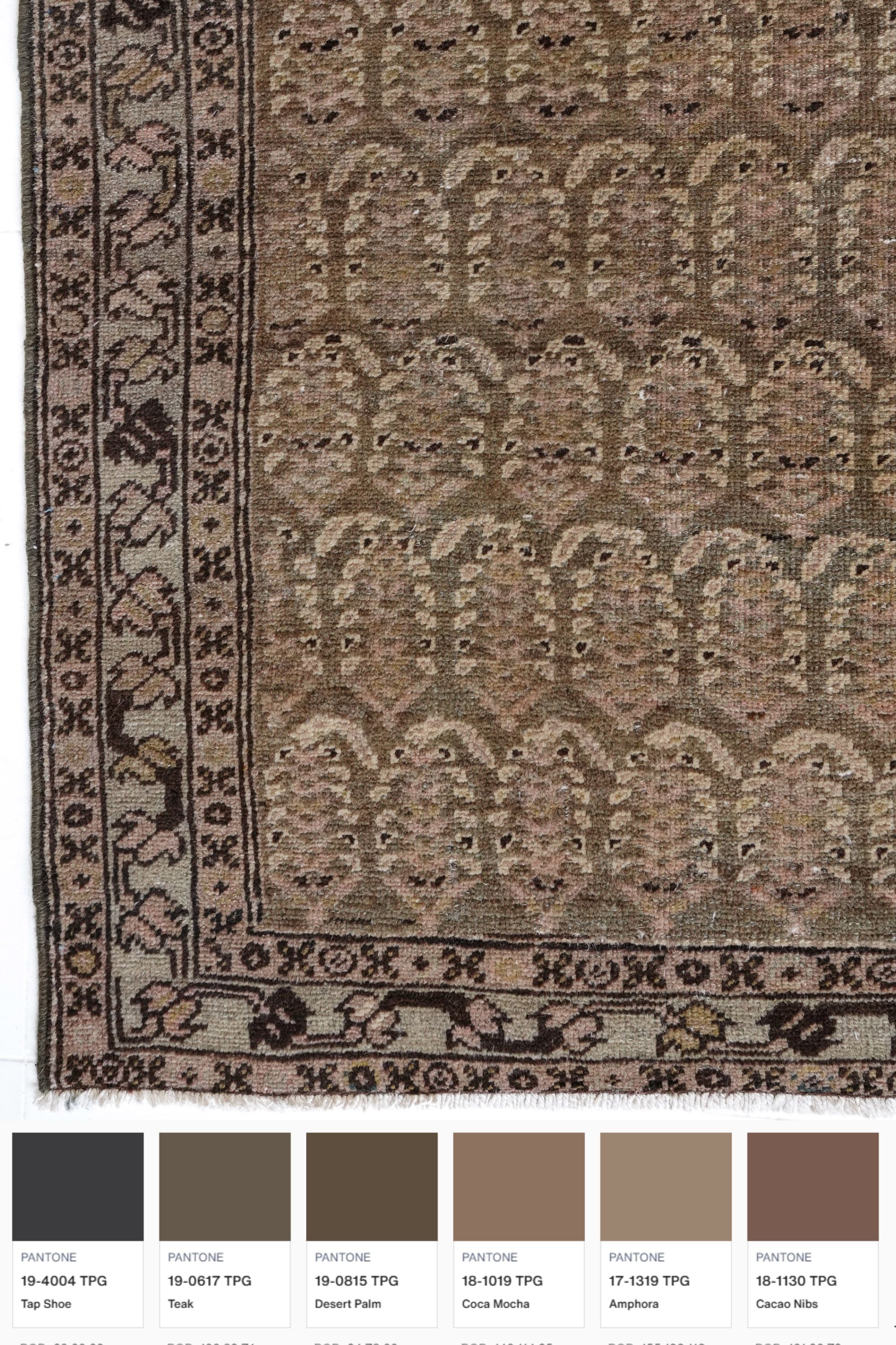 District Loom 1920s Antique Persian Serab Runner Rug 2'11" x 14'7"