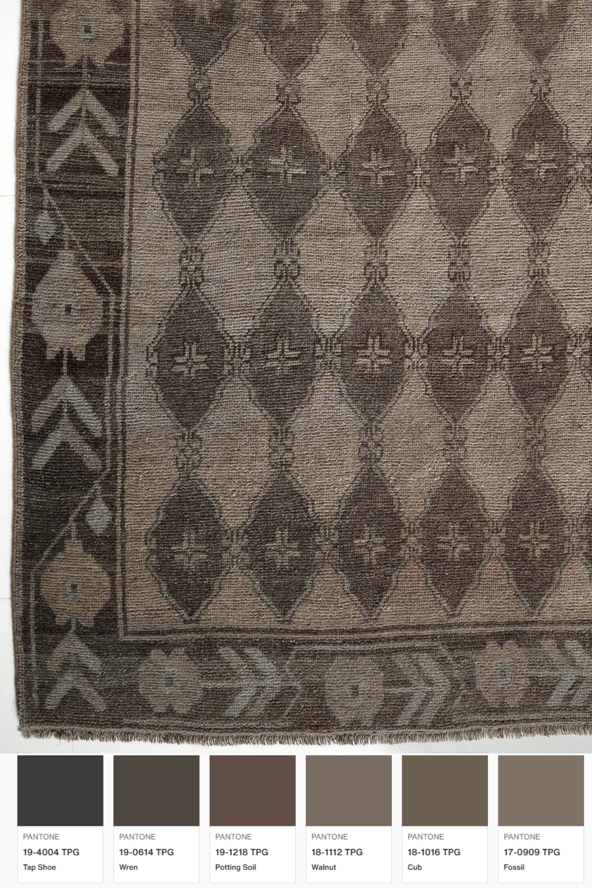 District Loom 1940s Vintage Wide Runner Rug 5' x 12'9"