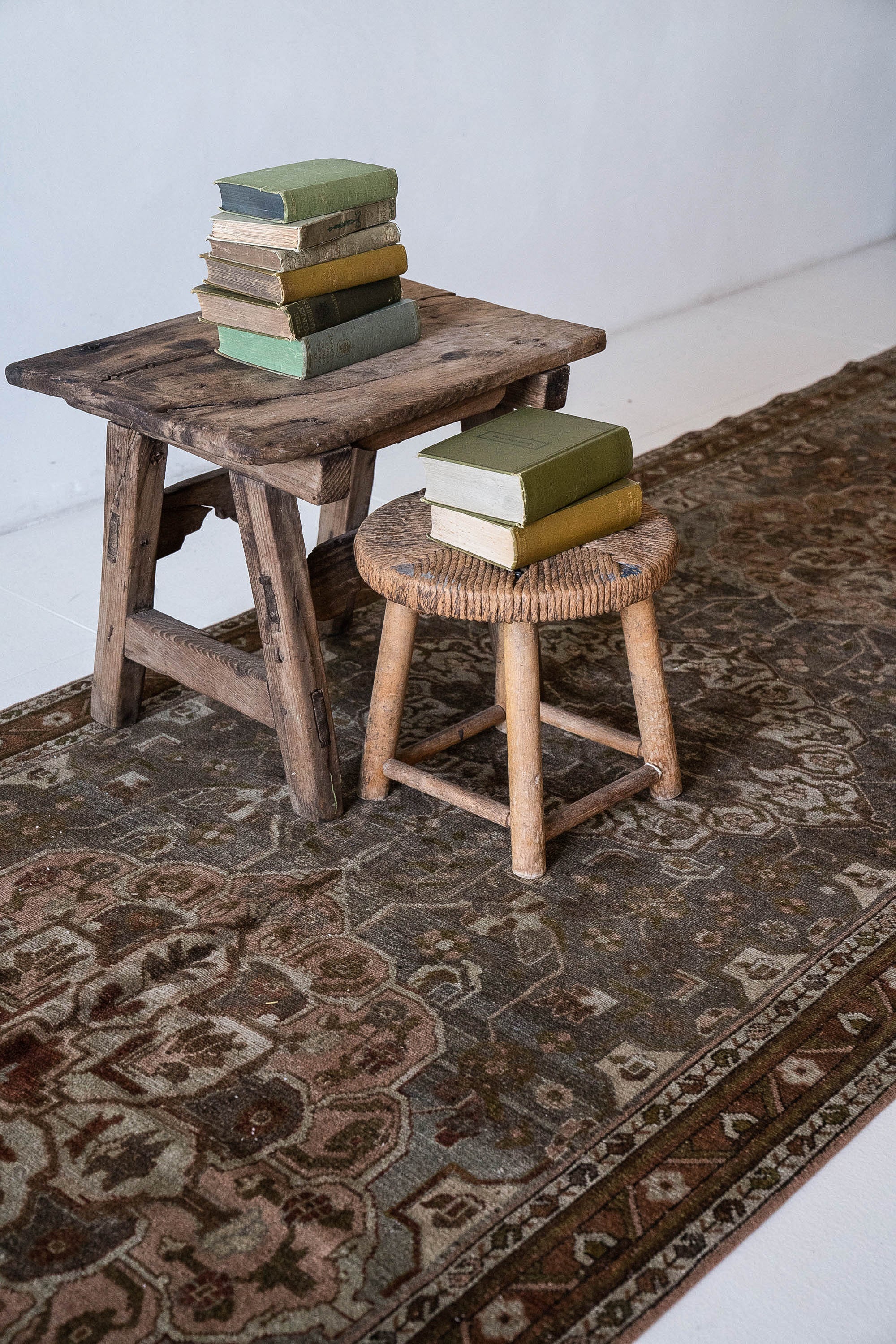 District Loom 1940s Vintage Persian Malayer Runner Rug 3'10" x 16'4"