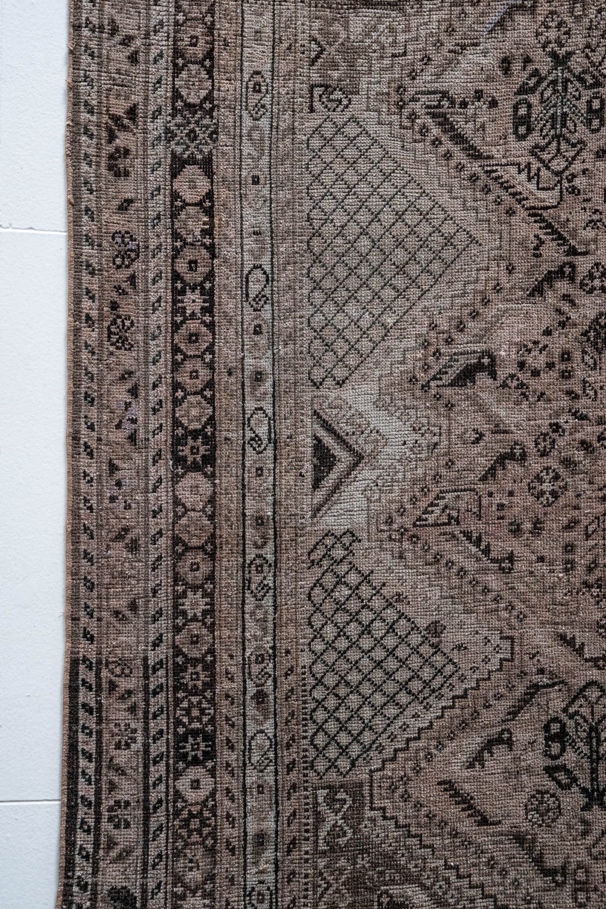 District Loom 1940s Vintage Persian Shiraz Area Rug 6'11" x 10'2"