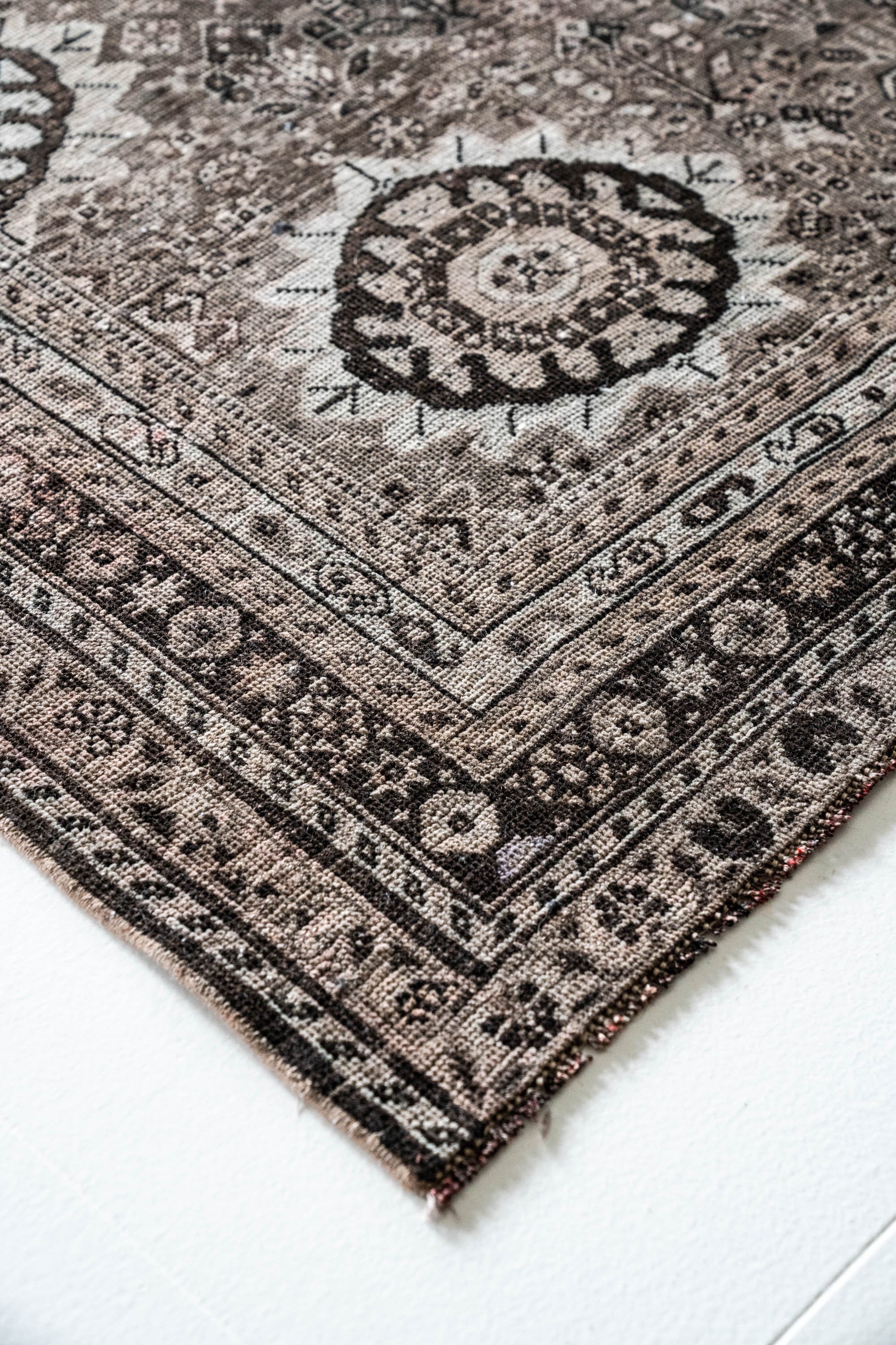 District Loom 1940s Vintage Persian Shiraz Area Rug 6'11" x 10'2"