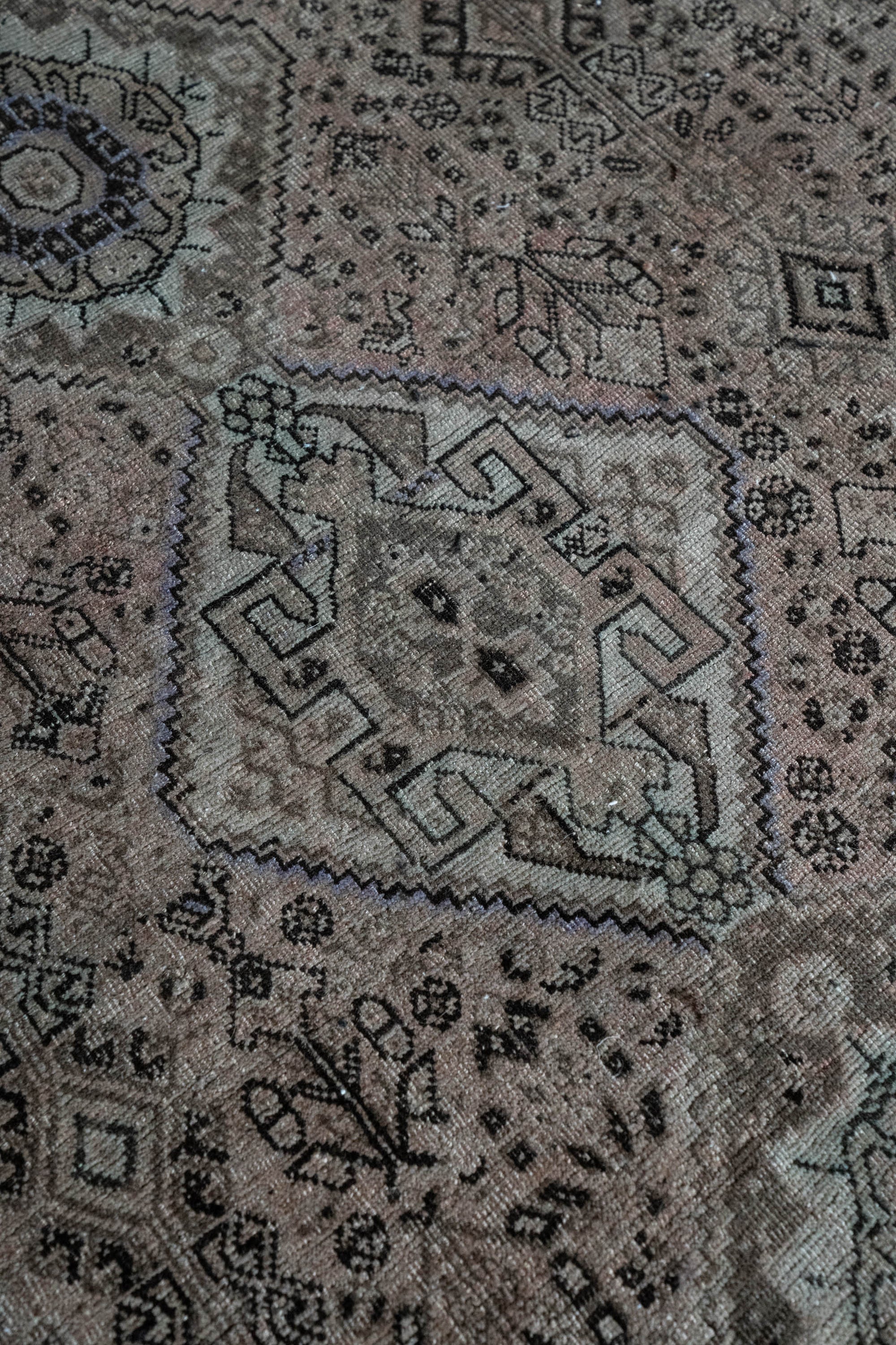District Loom 1940s Vintage Persian Shiraz Area Rug 6'11" x 10'2"