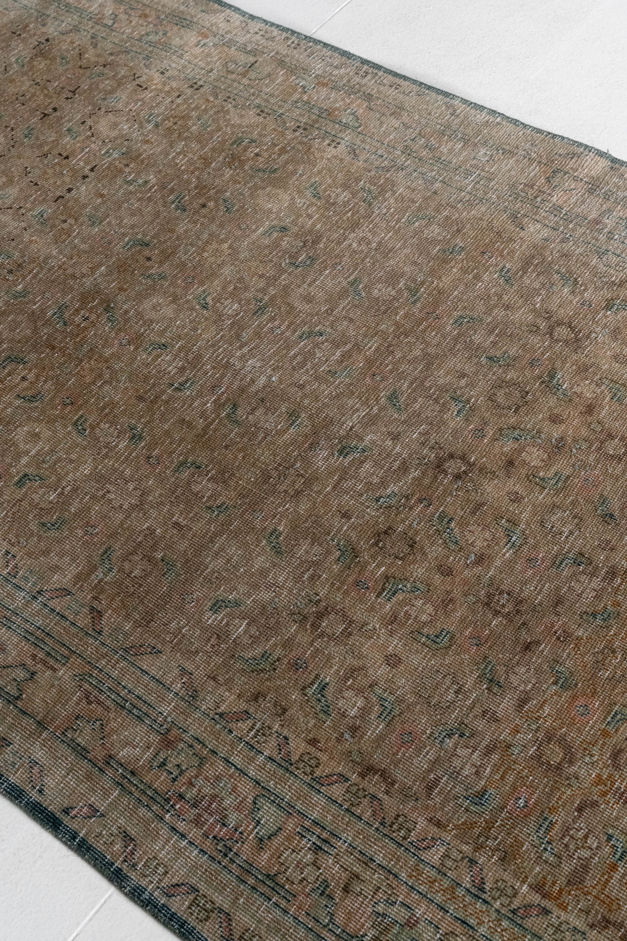 District Loom 1930s Vintage Persian Hamadan Runner Rug 3'5" x 10'7"