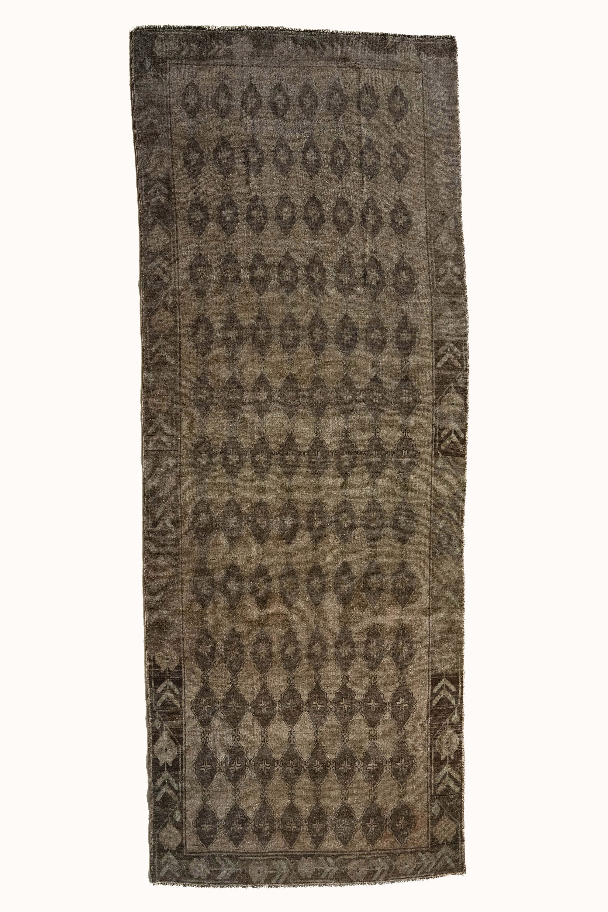 District Loom 1940s Vintage Wide Runner Rug 5' x 12'9"