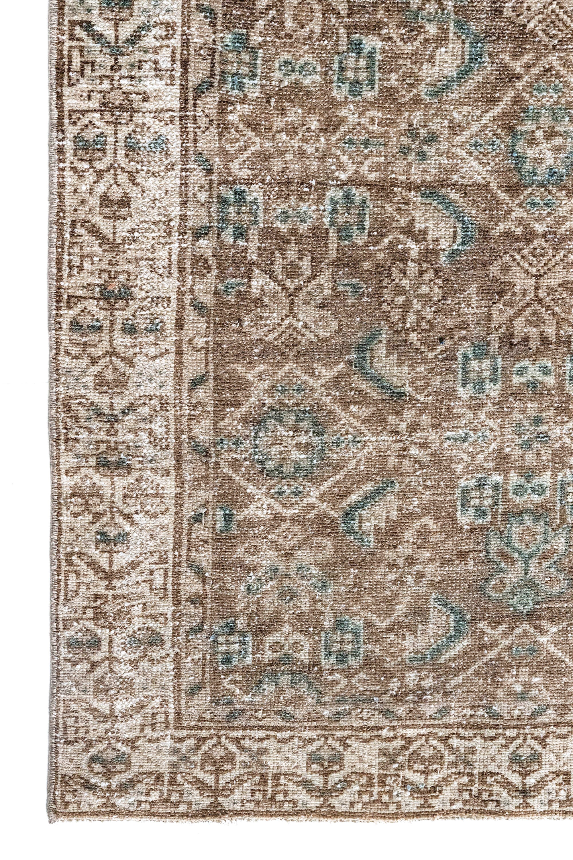 District Loom 1900s Antique Persian Malayer Runner Rug 2'10" x 11'7"