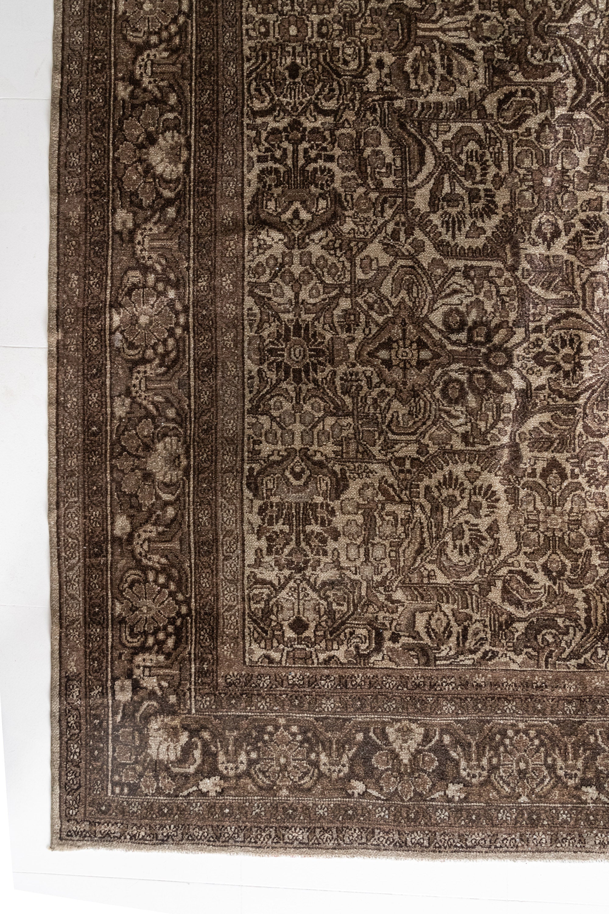 District Loom Vintage Persian Lilihan Area Rug 8'9" x 11'11"