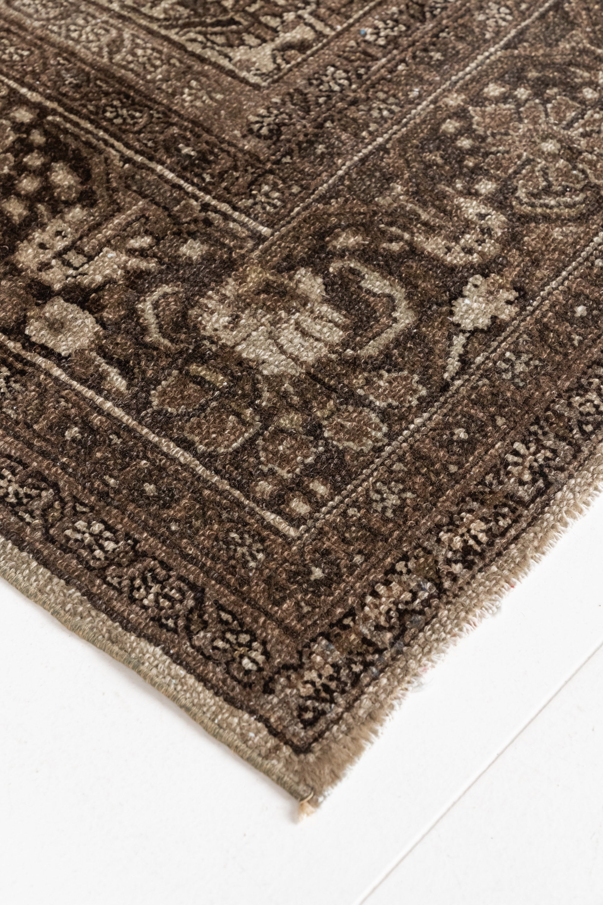 District Loom Vintage Persian Lilihan Area Rug 8'9" x 11'11"