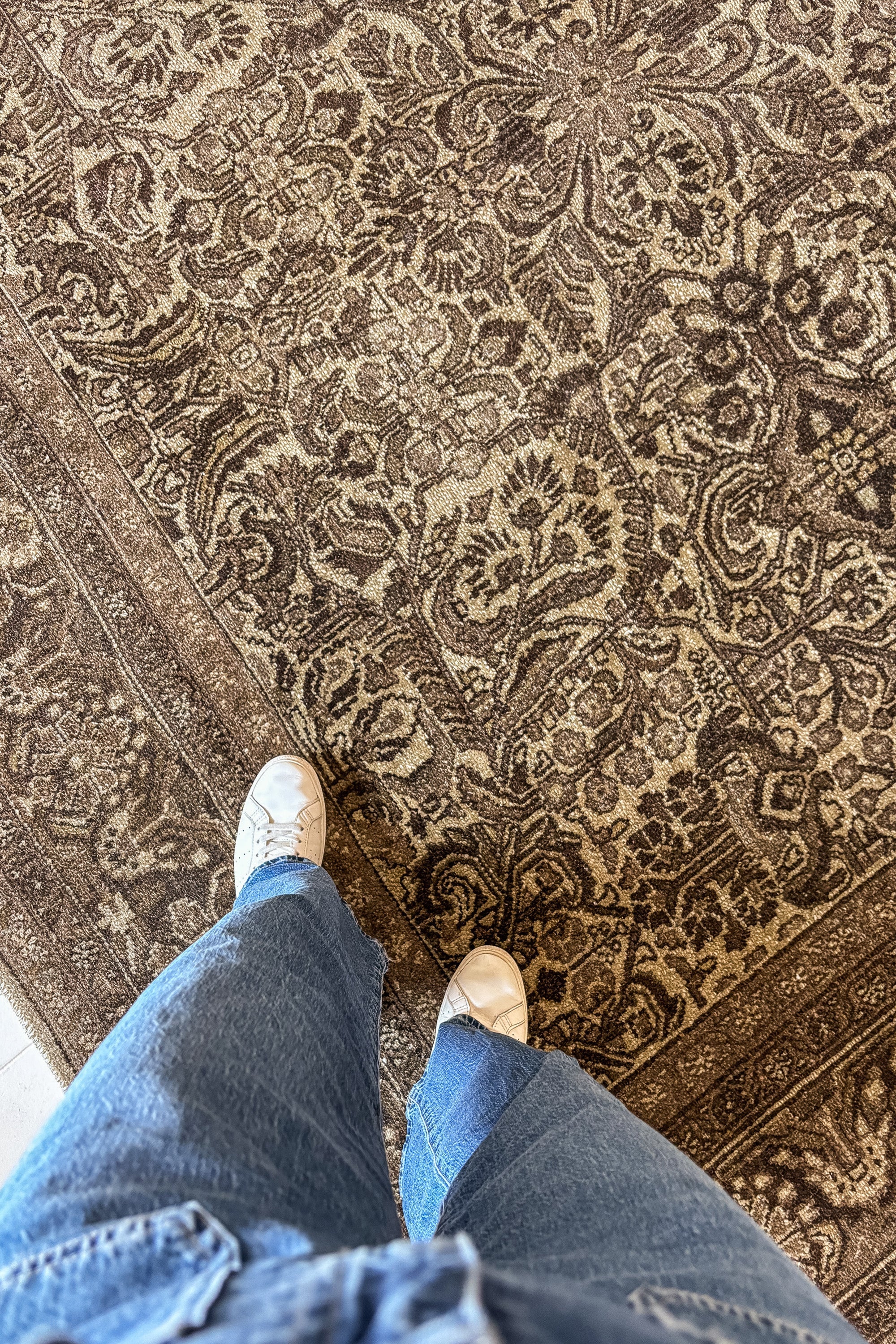 District Loom Vintage Persian Lilihan Area Rug 8'9" x 11'11"