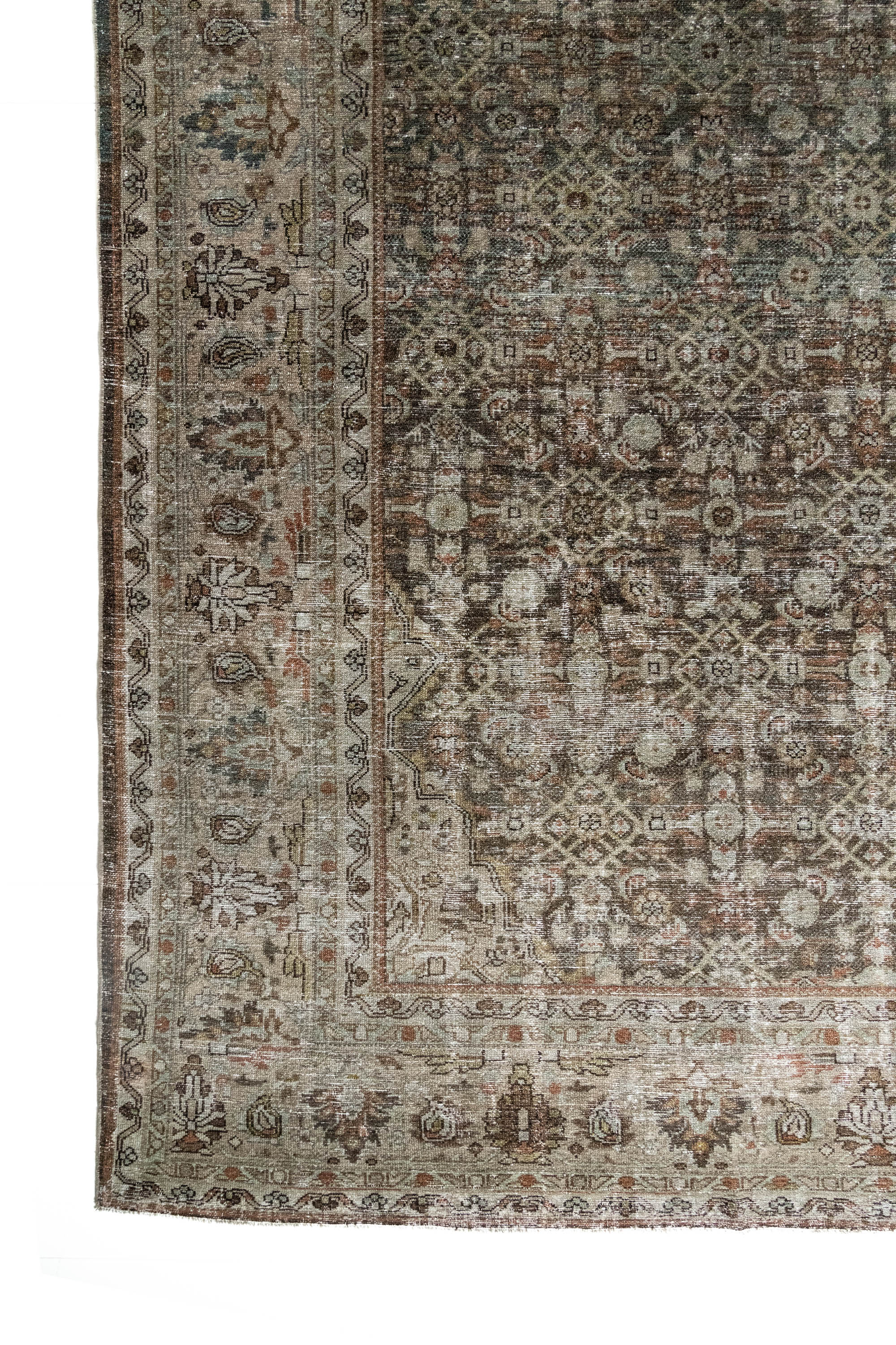District Loom 1920s Antique Persian Malayer Area Rug 9'8" x 12'9"