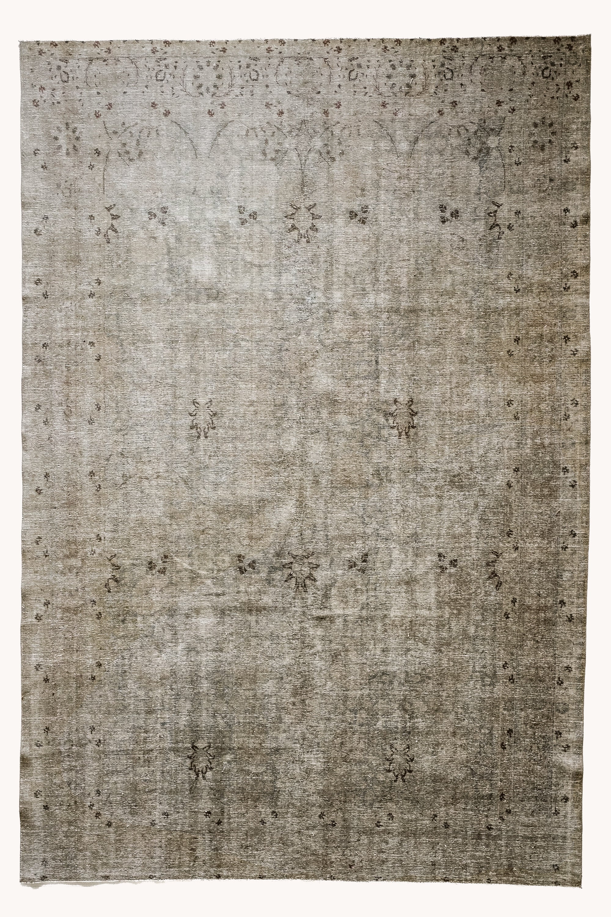 District Loom 1930s Vintage Persian Tabriz Area Rug 8'2" x 10'9"