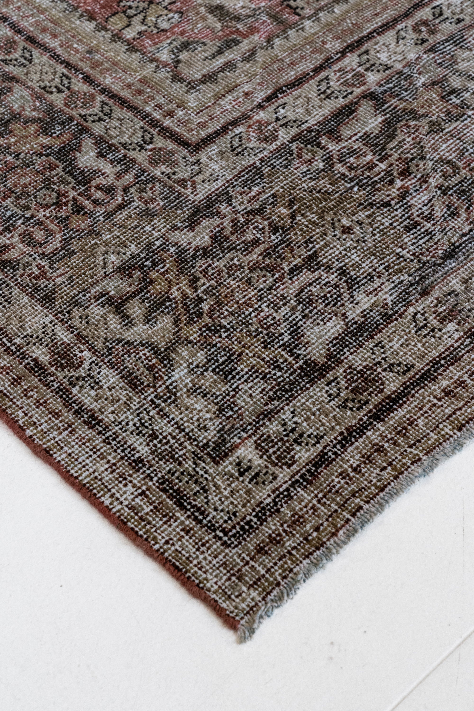 District Loom 1930s Vintage Persian Mahal Area Rug 9'7" x 12'7"