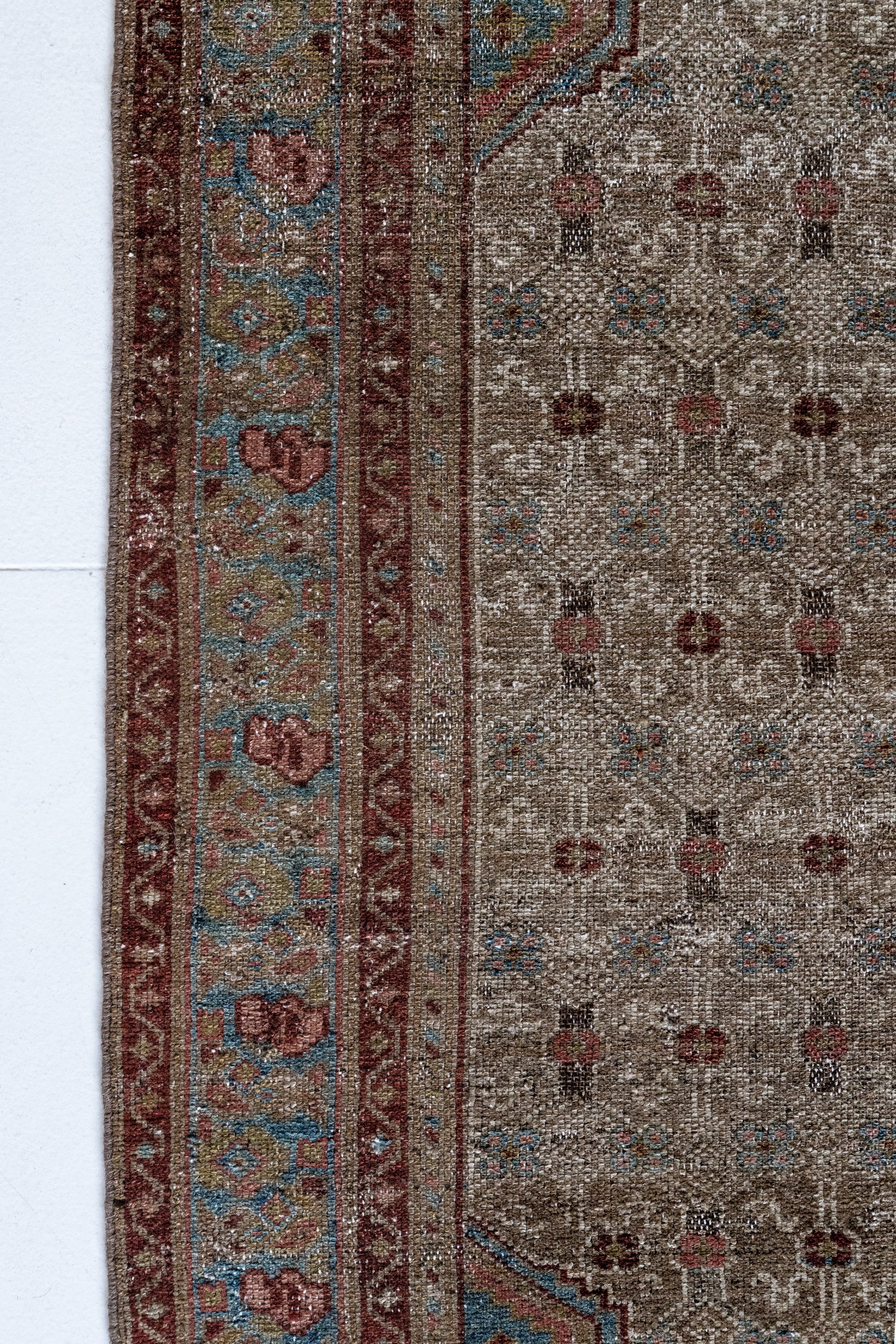 District Loom 1940s Vintage Persian Scatter Rug 4' x 6'9"