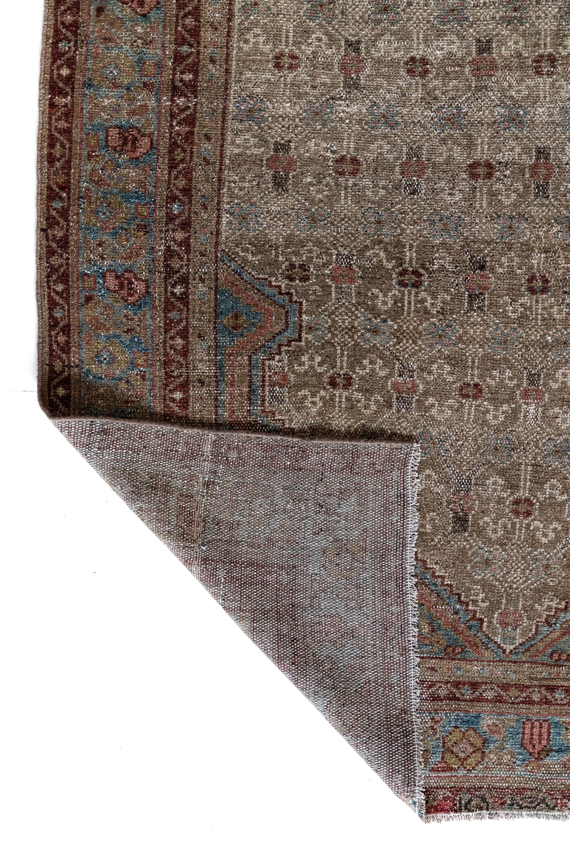 District Loom 1940s Vintage Persian Scatter Rug 4' x 6'9"