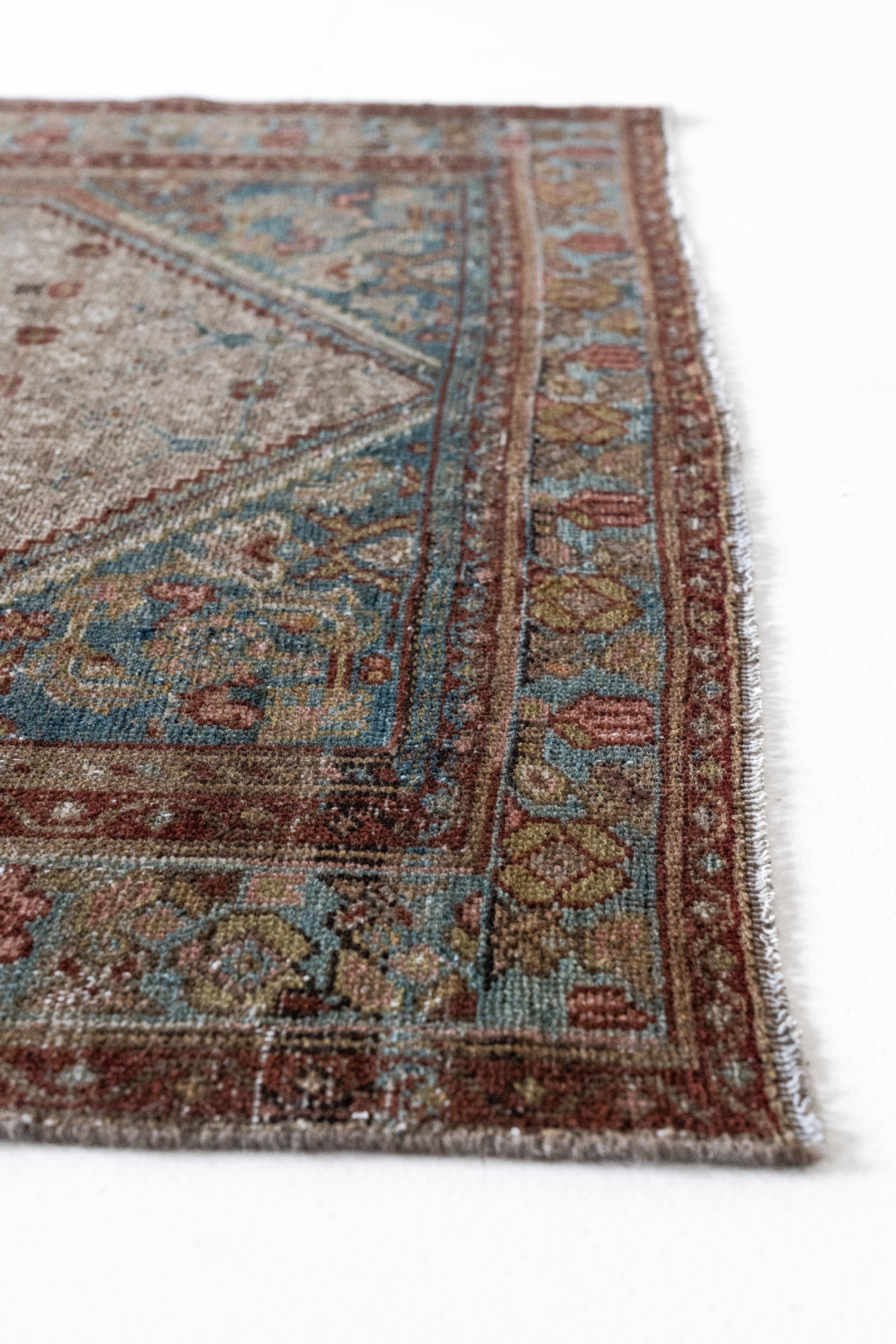 District Loom 1940s Vintage Persian Scatter Rug 4' x 6'9"