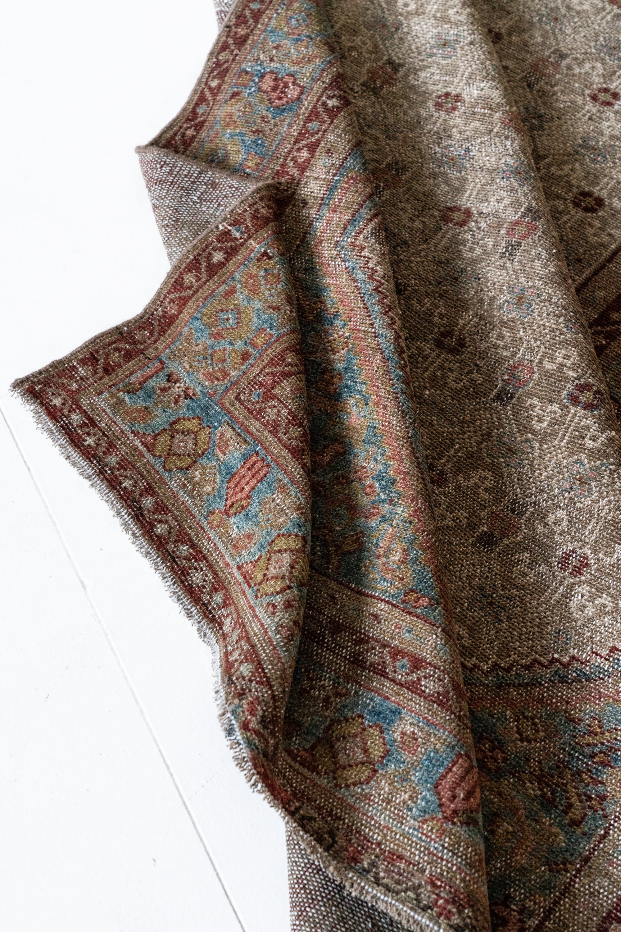 District Loom 1940s Vintage Persian Scatter Rug 4' x 6'9"