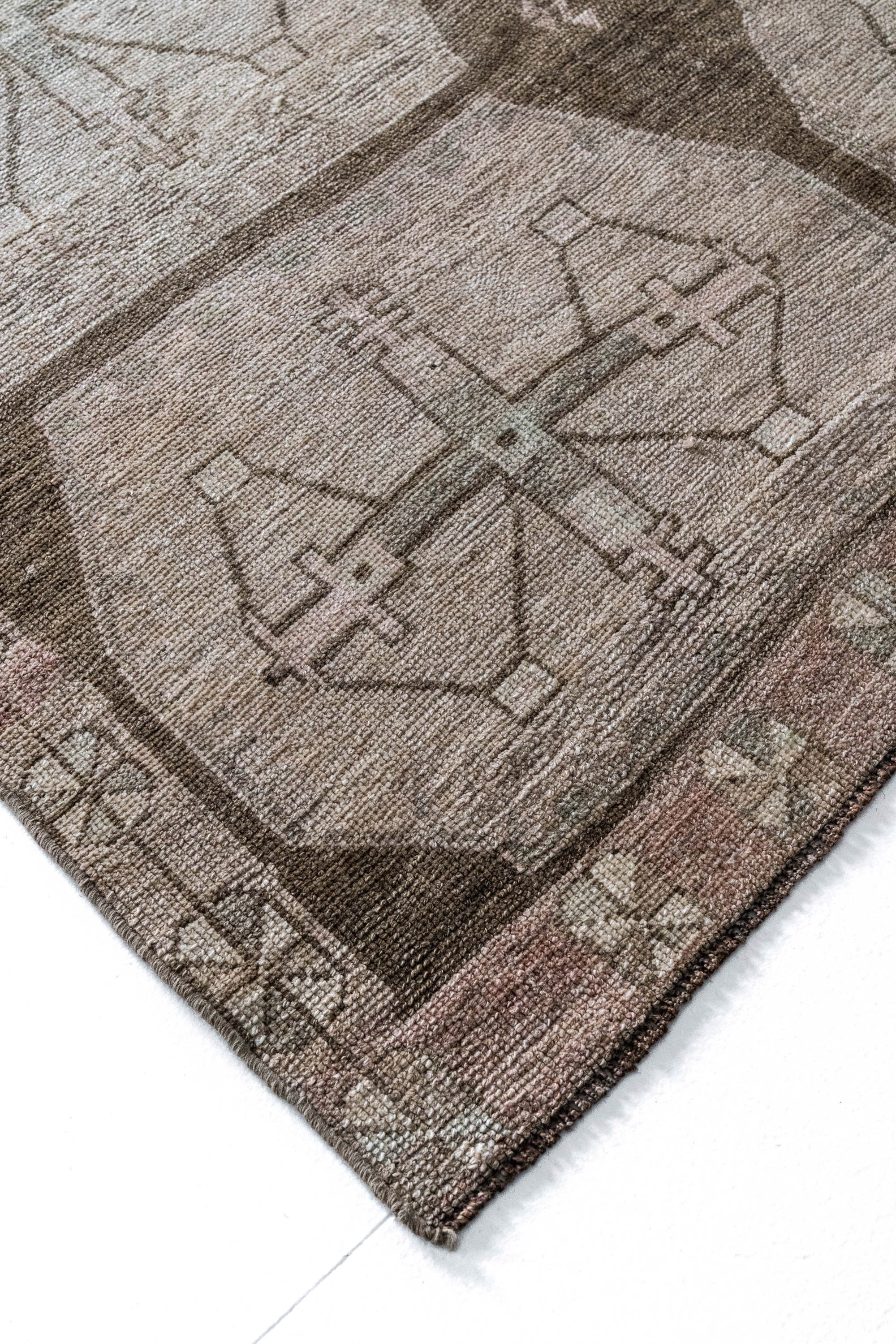 District Loom 1960s Vintage Turkish Kars Wide Runner Rug 5'8" x 13'10"