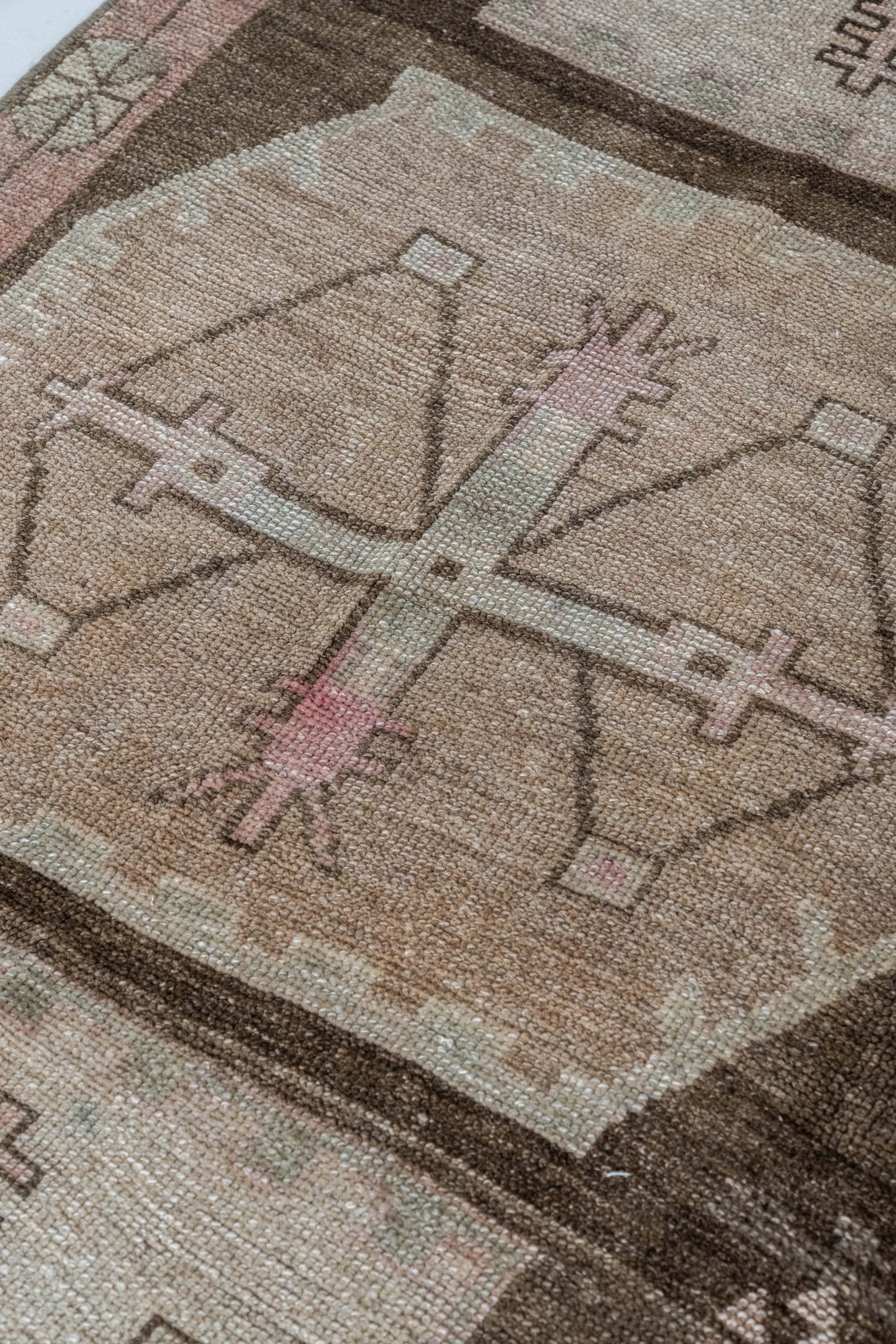 District Loom 1960s Vintage Turkish Kars Wide Runner Rug 5'8" x 13'10"