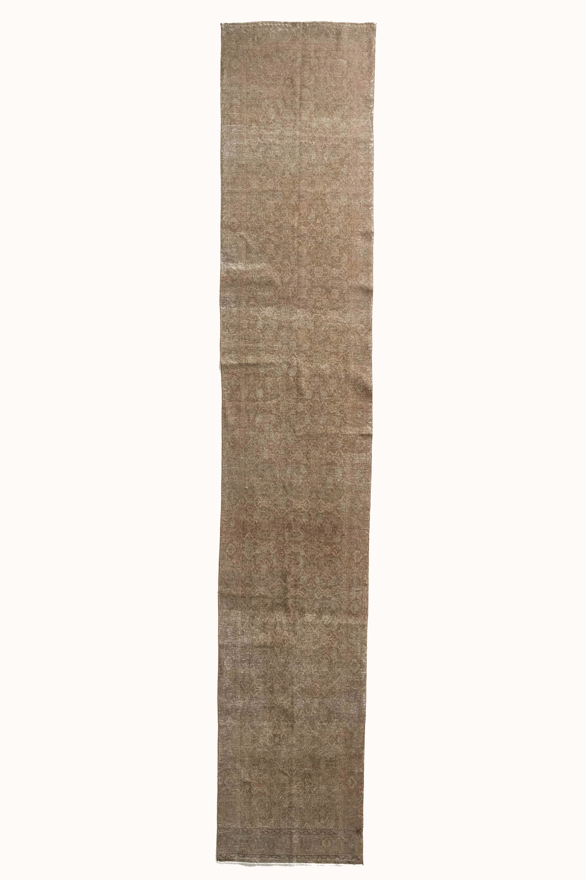 District Loom 1930s Vintage Persian Hamadan Runner Rug 2'6" x 12'9"