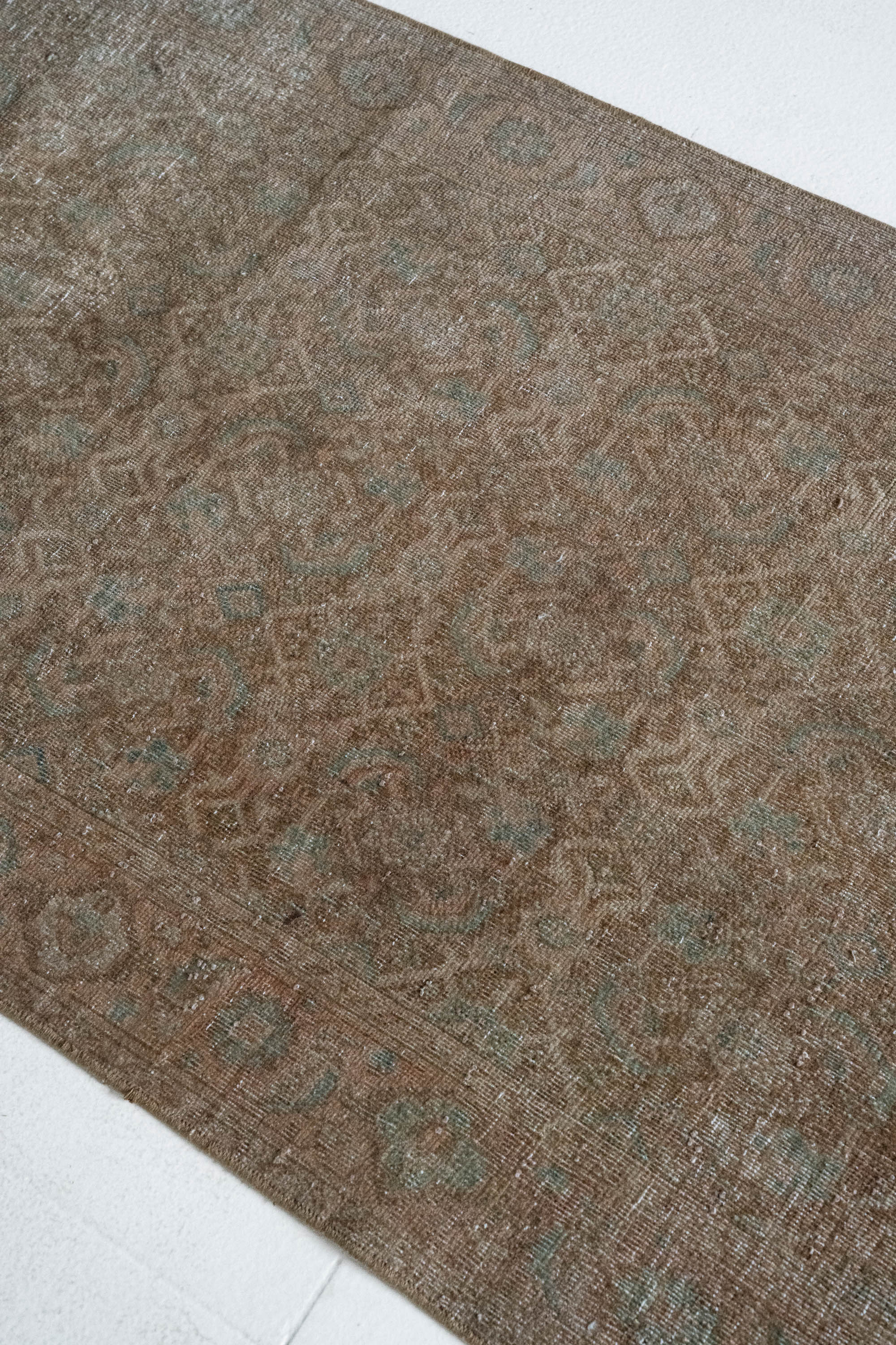 District Loom 1930s Vintage Persian Hamadan Runner Rug 2'6" x 12'9"
