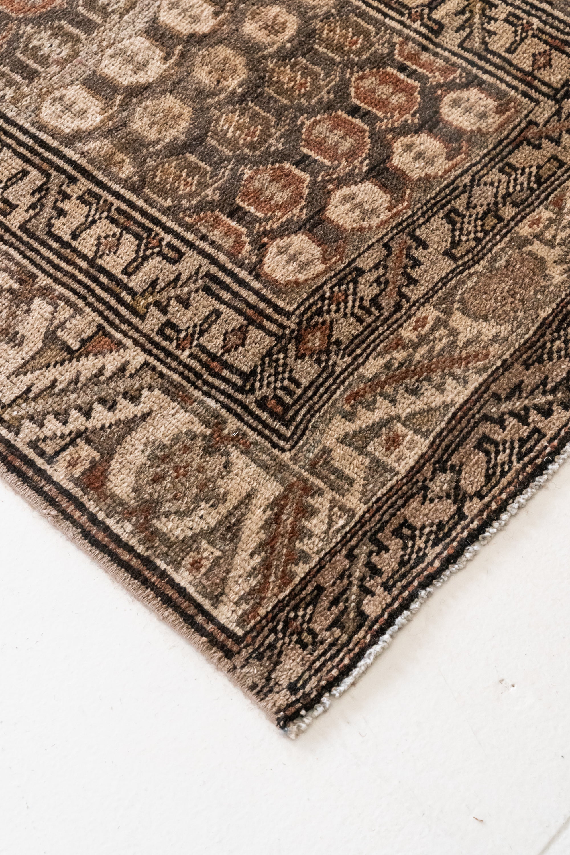District Loom 1920s Antique Persian Malayer Runner Rug 2'7" x 15'5"
