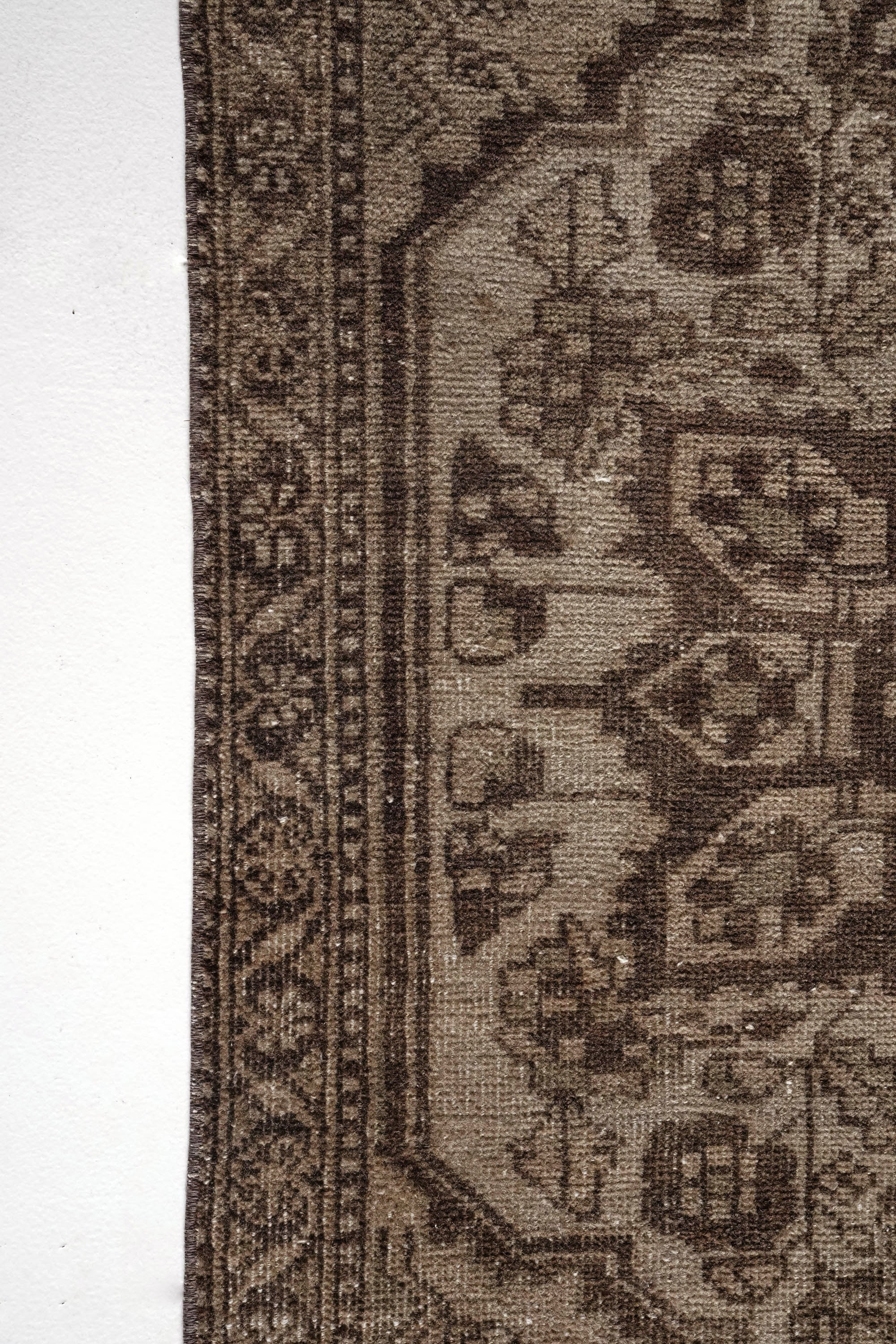 District Loom 1950s Vintage Turkish Runner Rug 3'5" x 9'11"