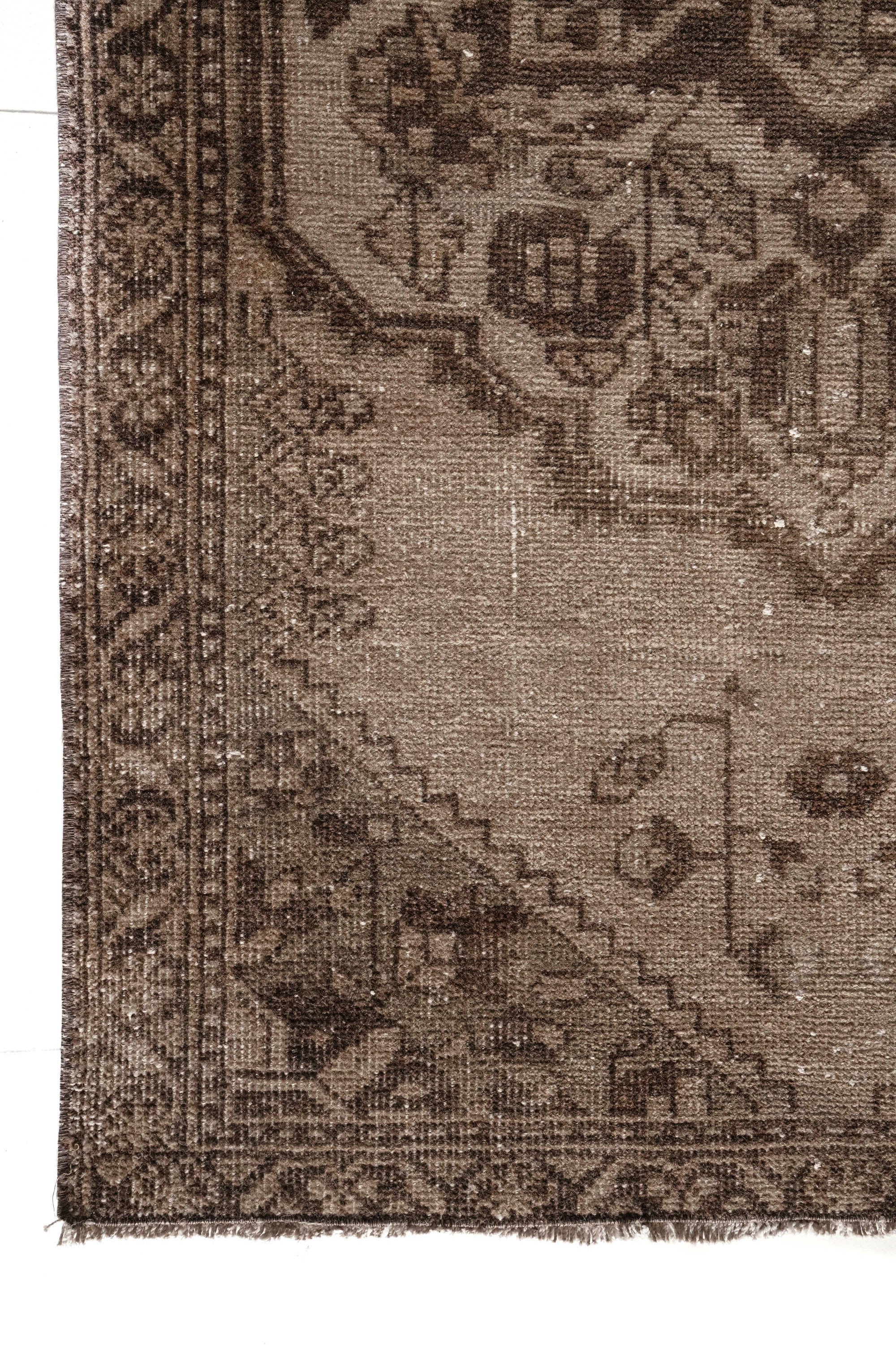 District Loom 1950s Vintage Turkish Runner Rug 3'5" x 9'11"